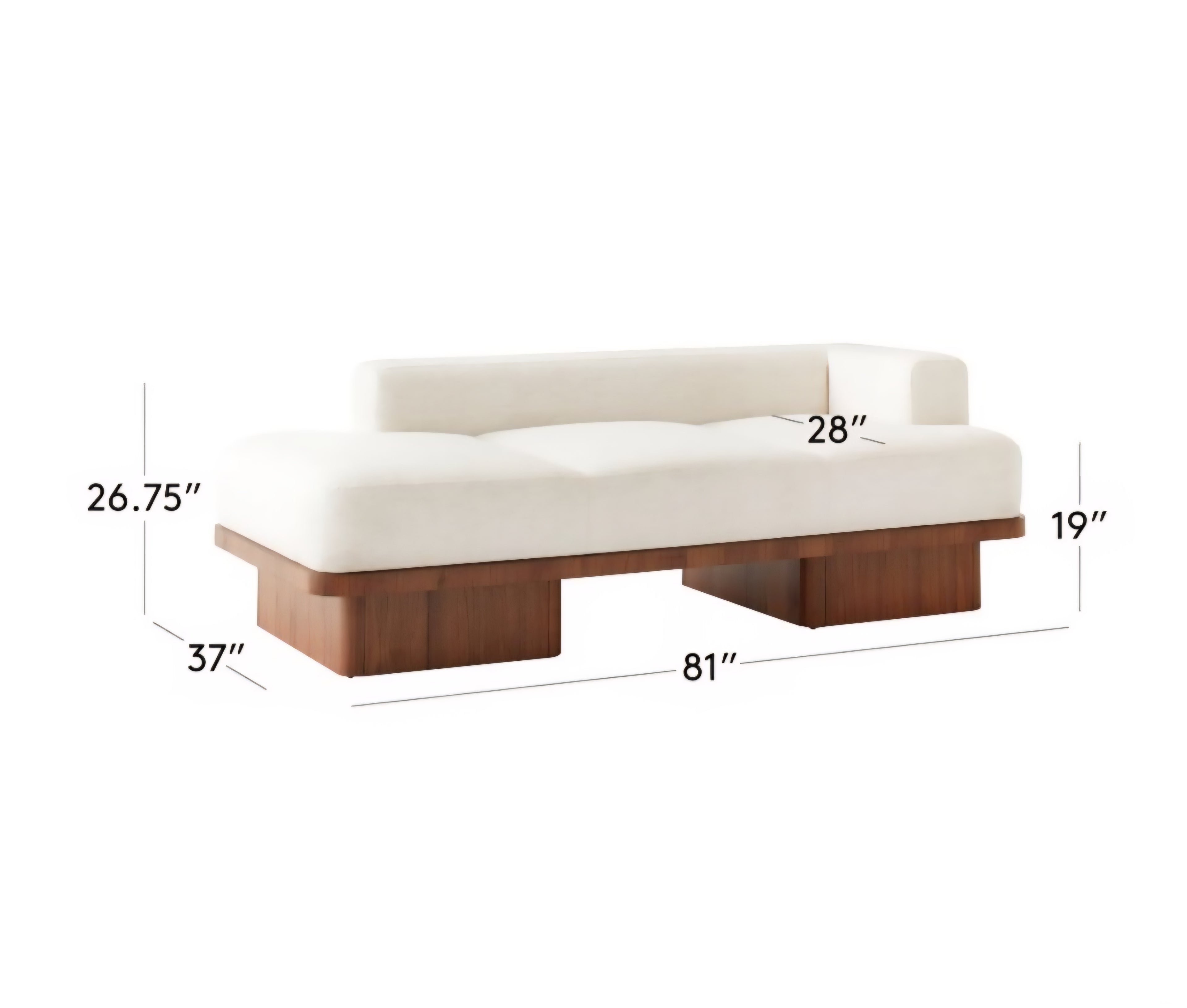 THE ONE × Serafin — Brown Leather Daybed