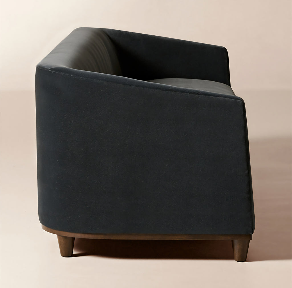 THE ONE × Galerie — Dark Blue Velvet Sofa
