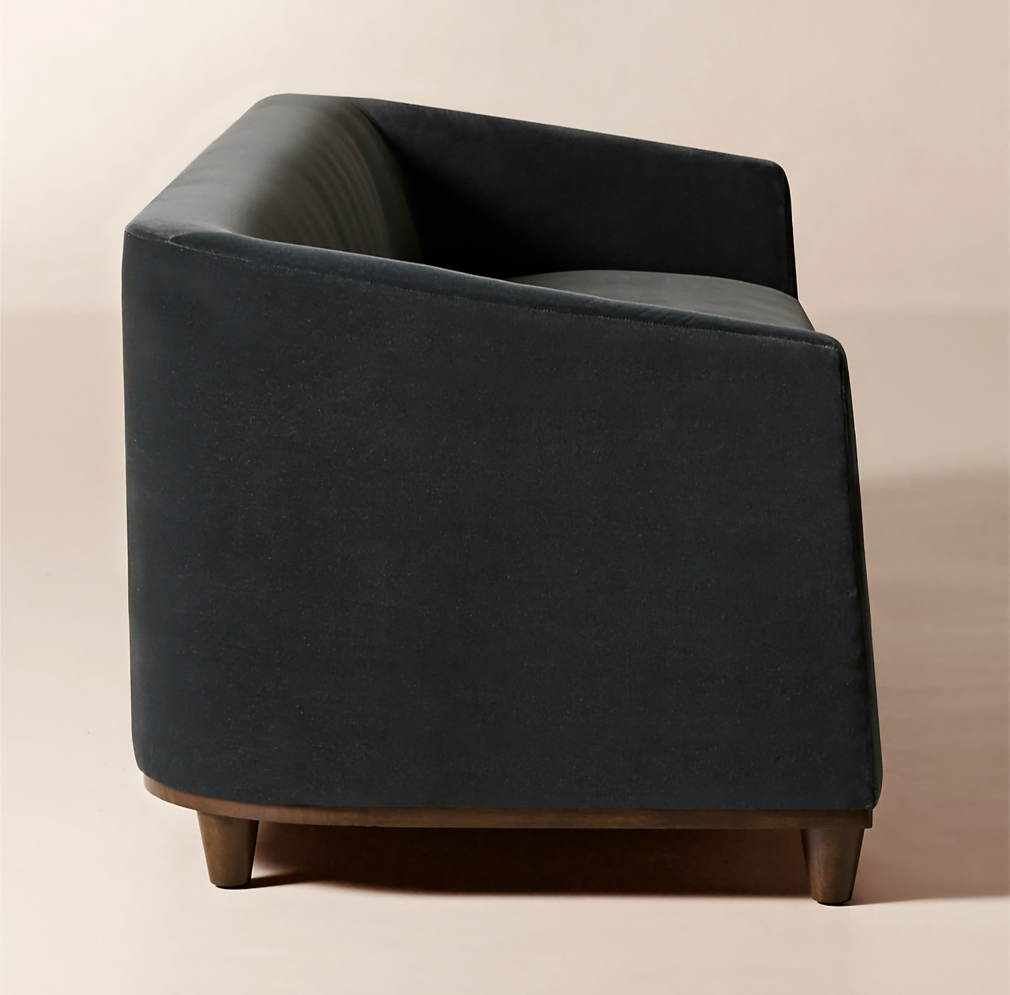 THE ONE × Galerie — Dark Blue Velvet Sofa