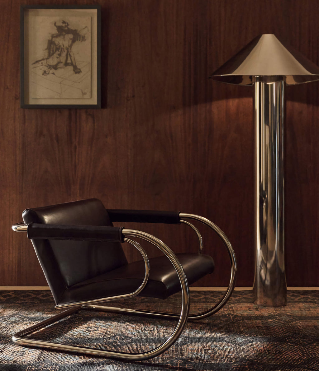 THE ONE × Loop — Chocolate Leather Accent Chair