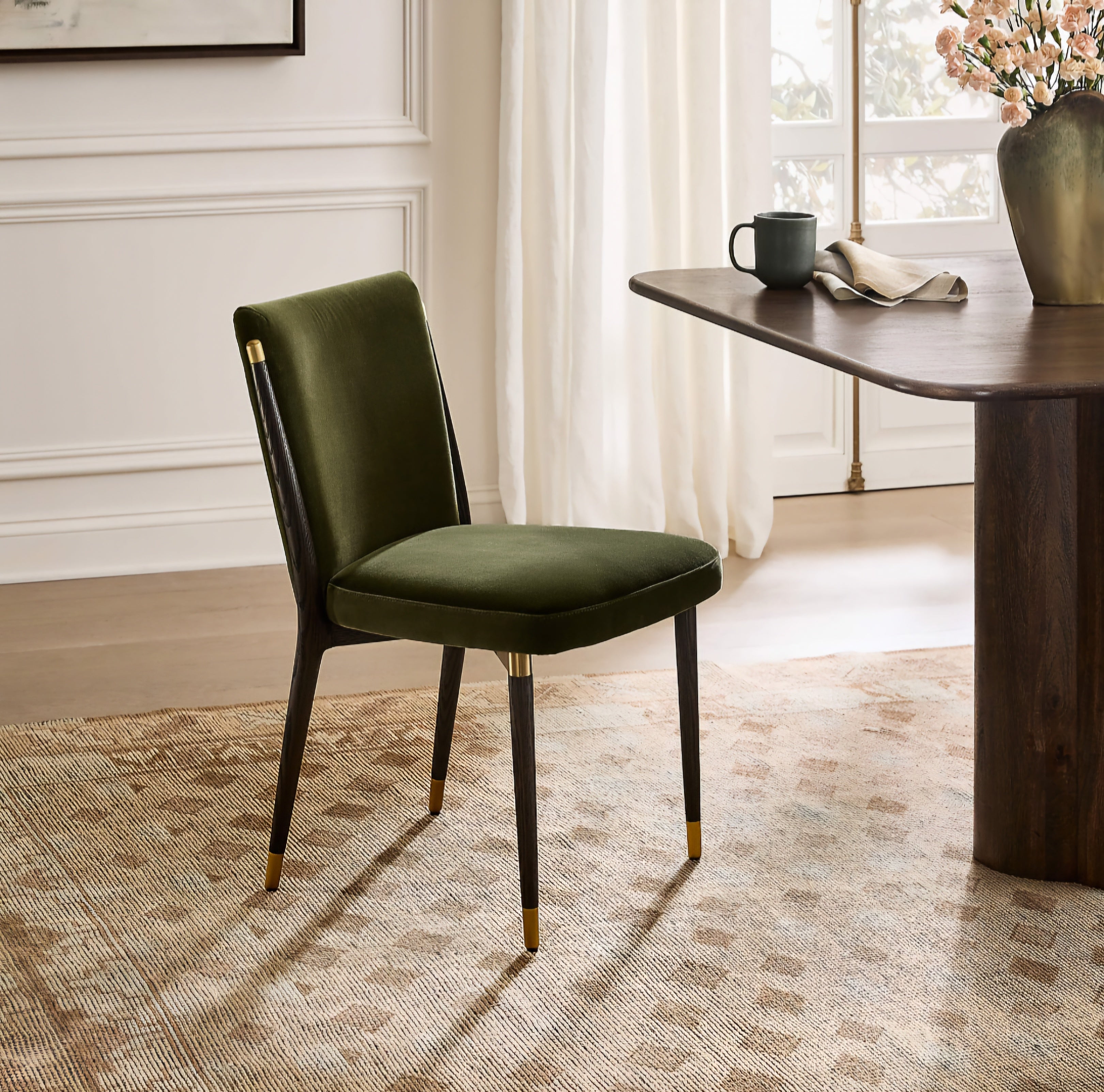 THE ONE × Norrie — Snow White Performance Fabric Armless Dining Chair