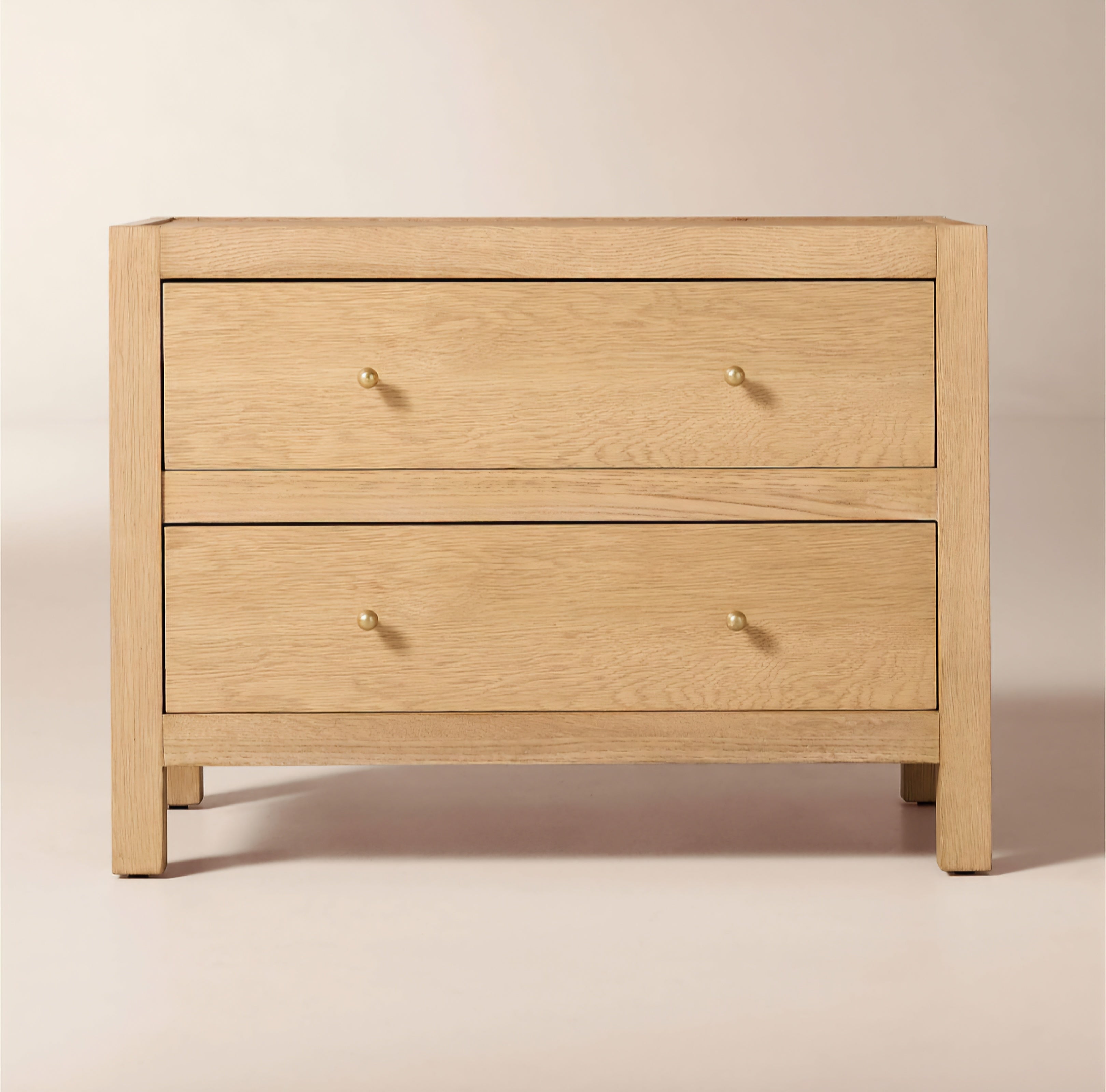 THE ONE × Layton — Dark Oak 2-Drawer Nightstand
