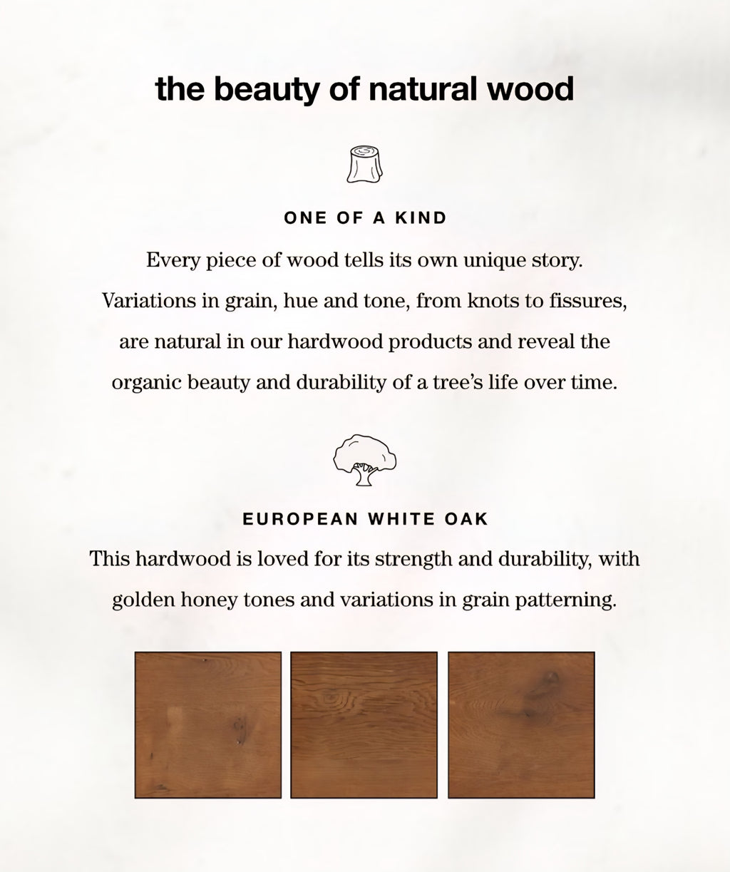THE ONE × Terra — Natural White Oak Dining Table