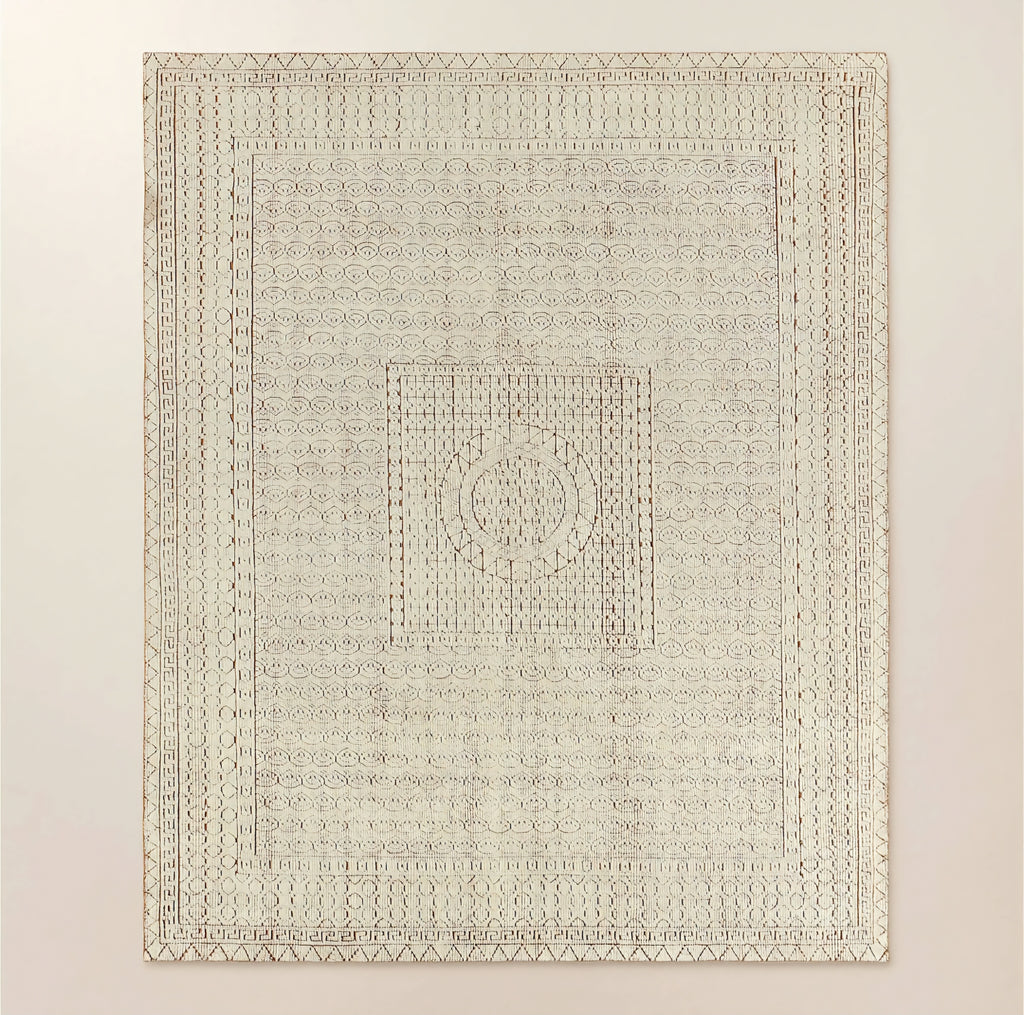 THE ONE × Calero — Hand-Knotted Warm White New Zealand Wool Area Rug
