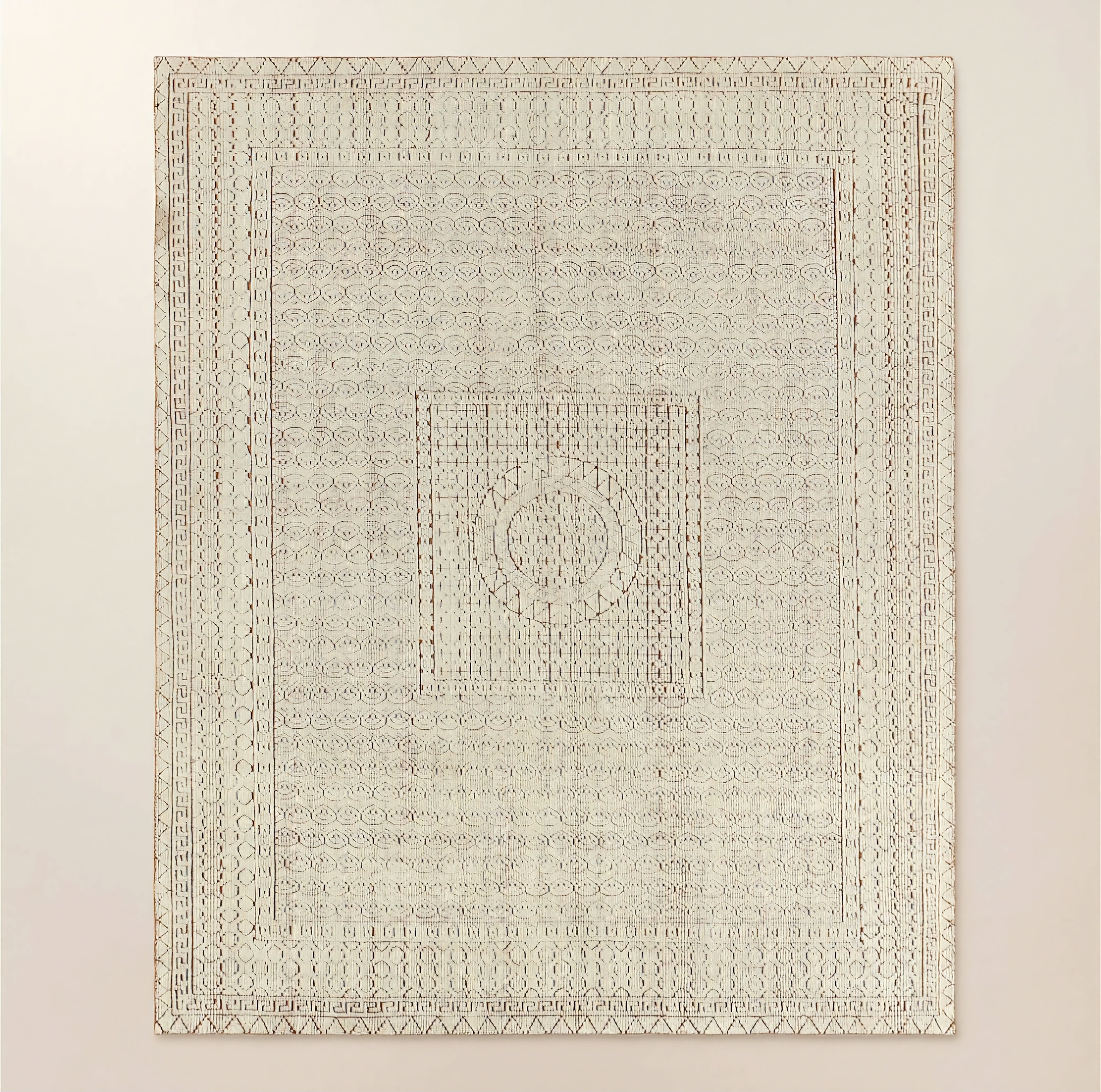 THE ONE × Calero — Hand-Knotted Warm White New Zealand Wool Area Rug