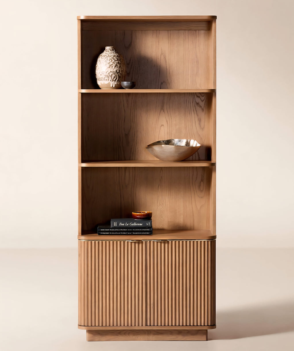 THE ONE × Davison — Fluted Oak Bookcase