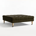 THE ONE × Langley — Striped 45" Square Cocktail Ottoman