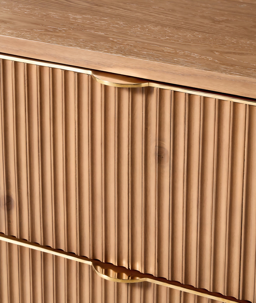 THE ONE × Davison — Fluted Oak 4-Drawer Dresser