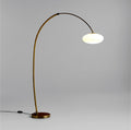 THE ONE × Moon — Lampadaire en laiton en forme d’arche avec abat-jour en verre
