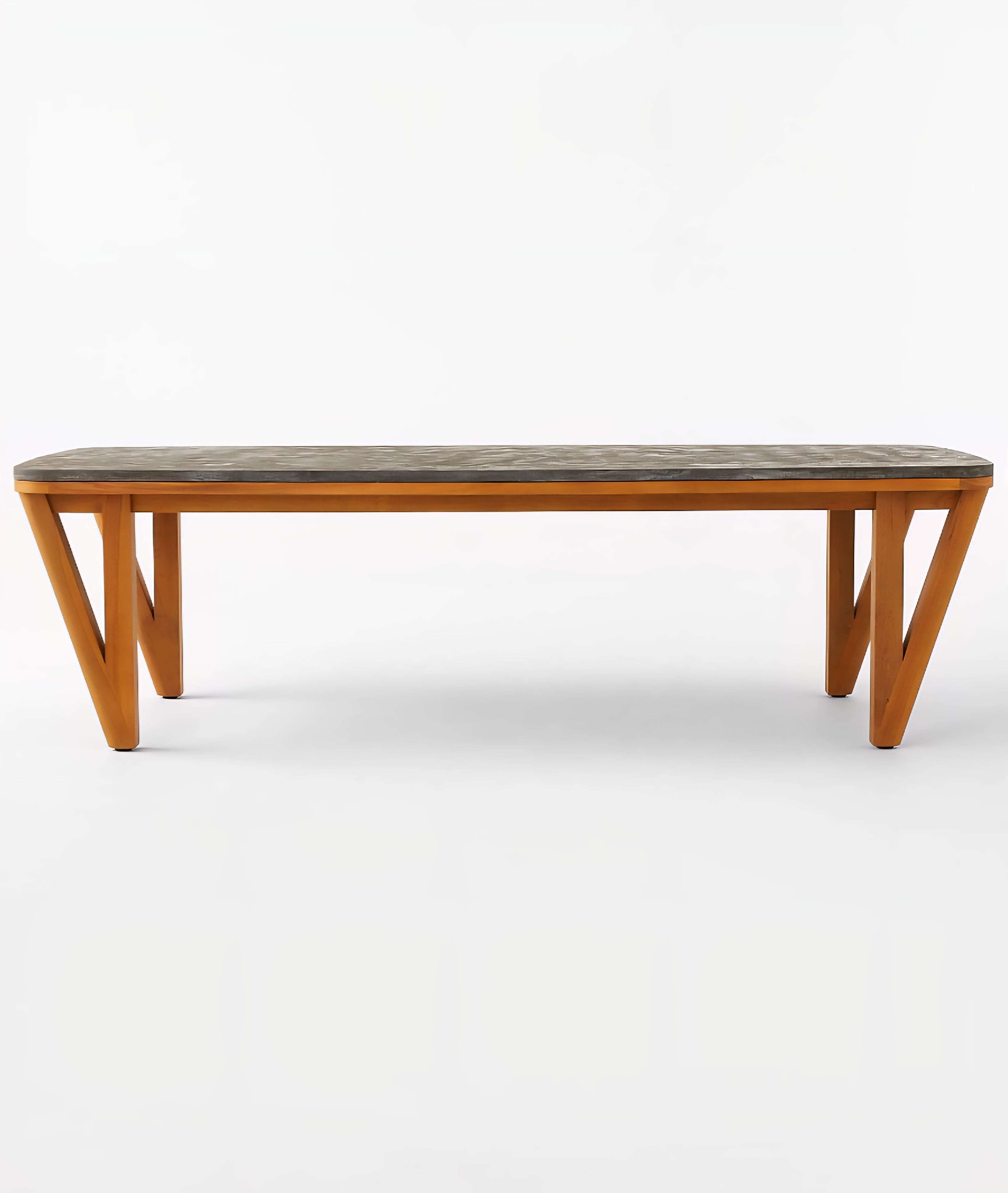 THE ONE × Roc — Bluestone & Teak Dining Table