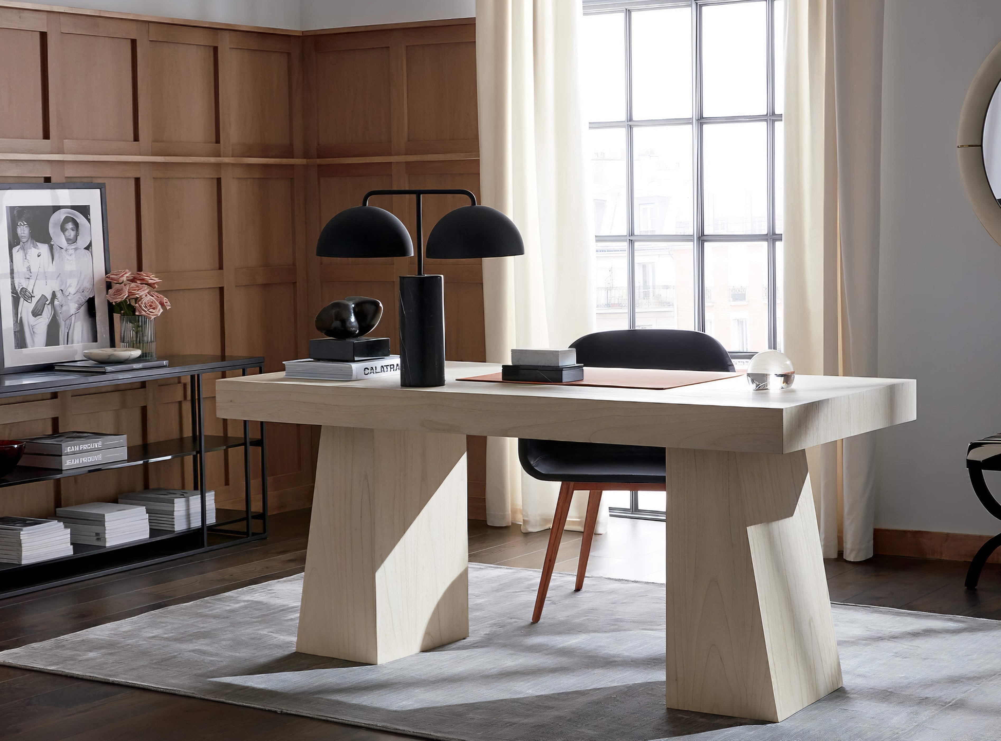 THE ONE × Domes — Black Marble Table Lamp