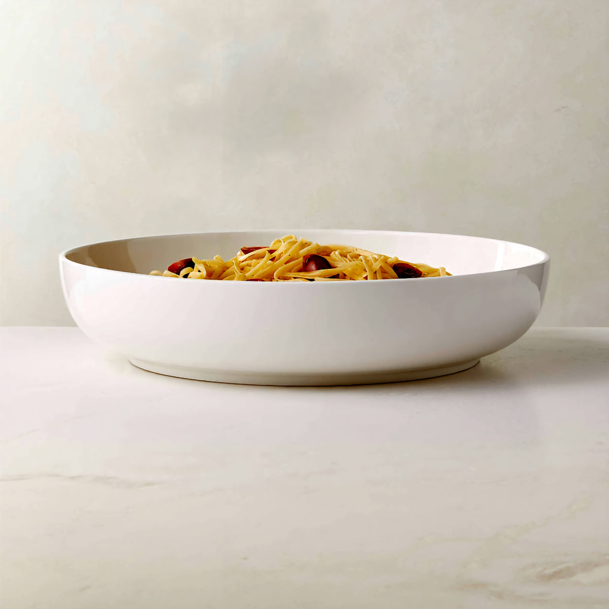 THE ONE × Contact — White Ceramic Serving Bowl