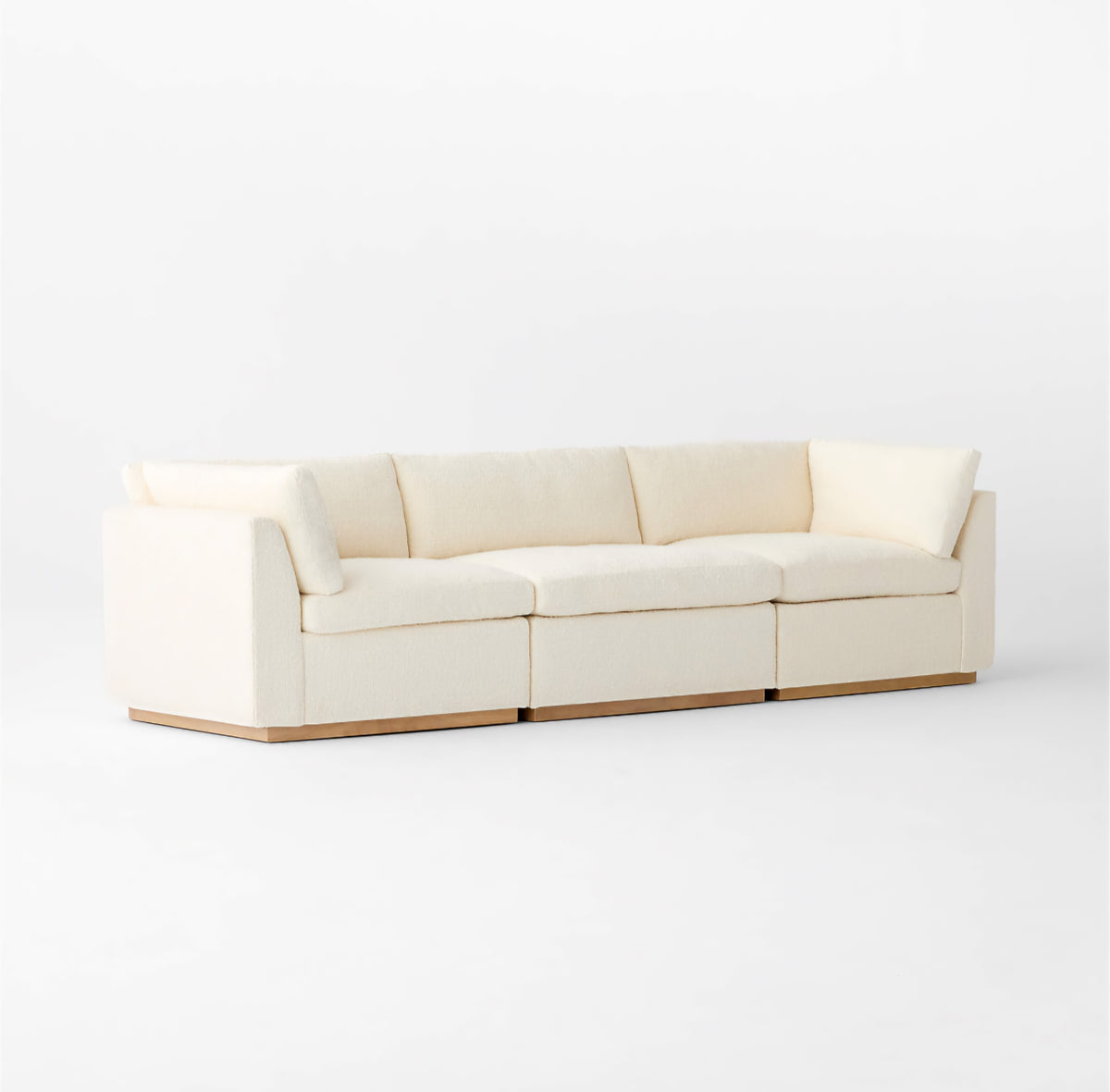 THE ONE × Stormo — Ivory Boucle Sectional Sofa