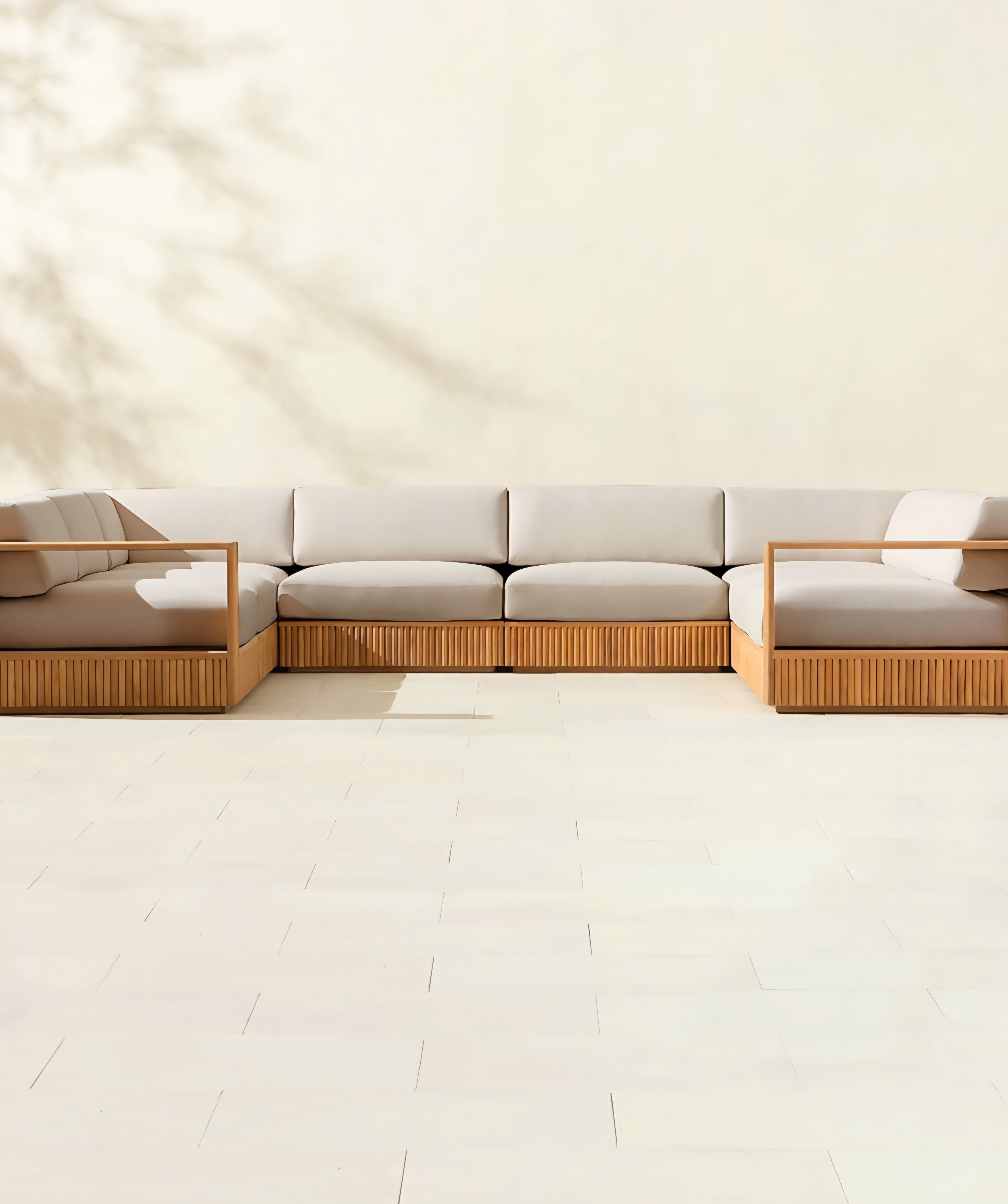 THE ONE × Topia — Teak Outdoor Sectional Collection
