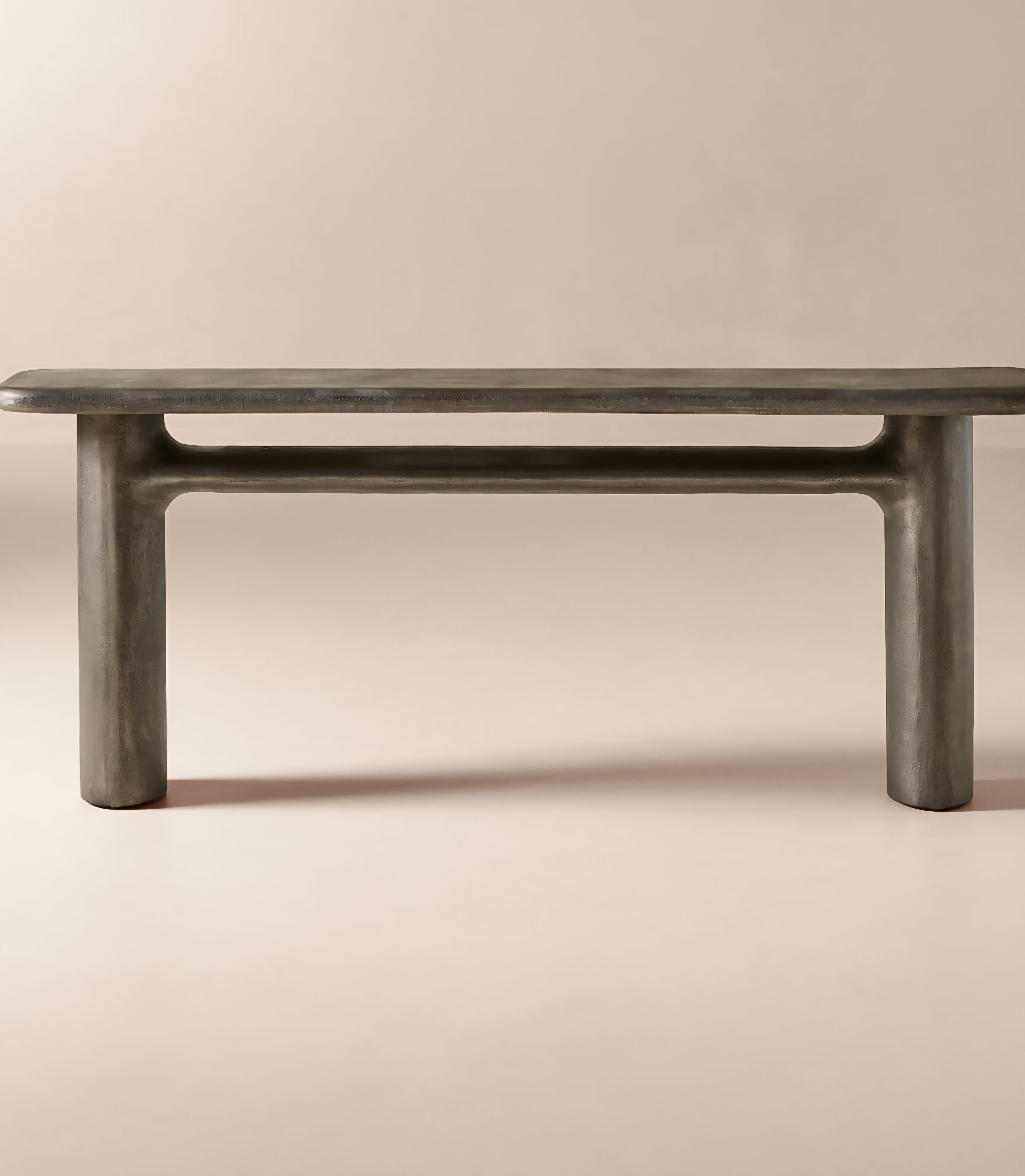 THE ONE × Hollis — Charcoal Grey Cast Aluminum Console Table