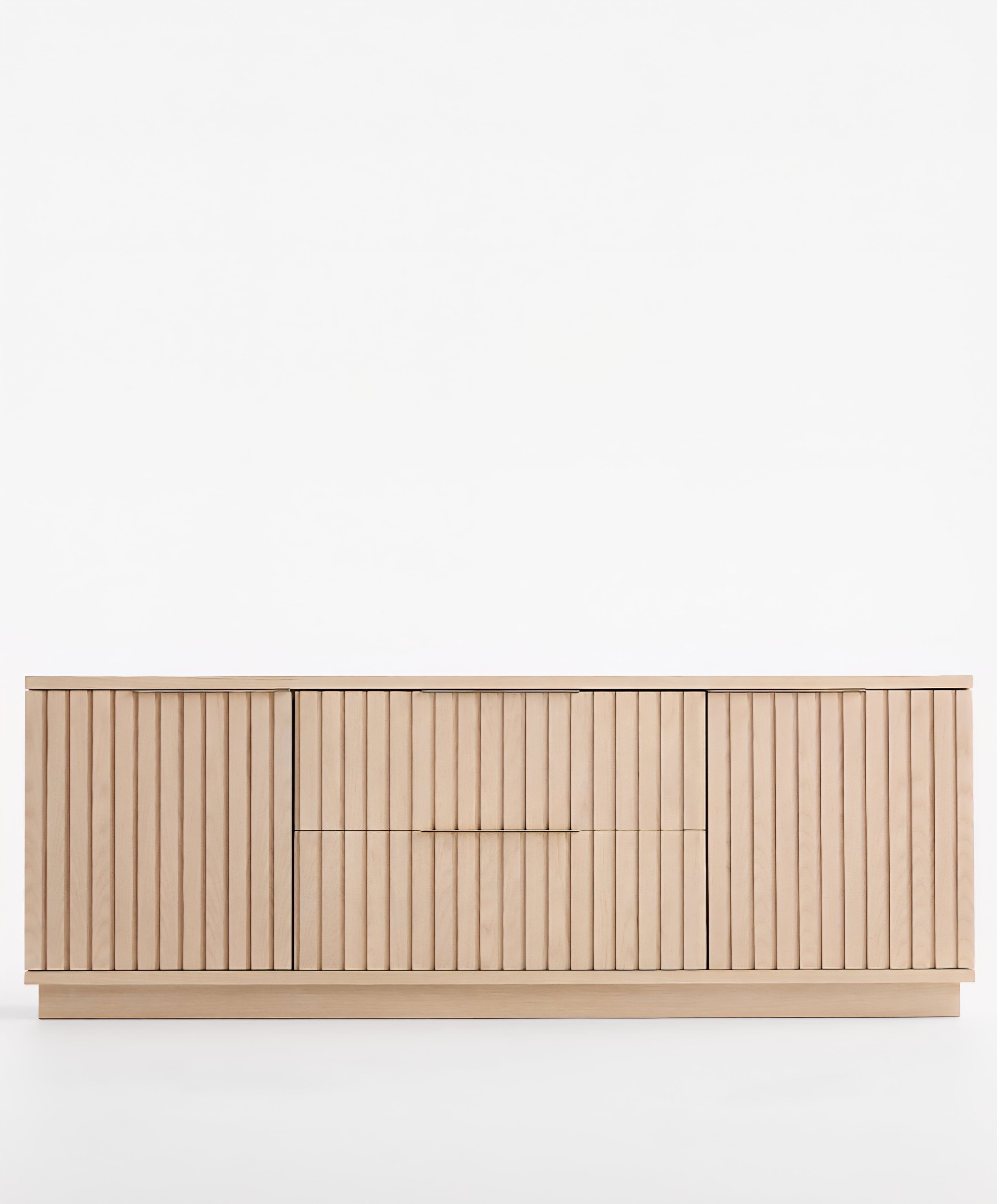 THE ONE × Batten-White Oak Storage Media Console (72")
