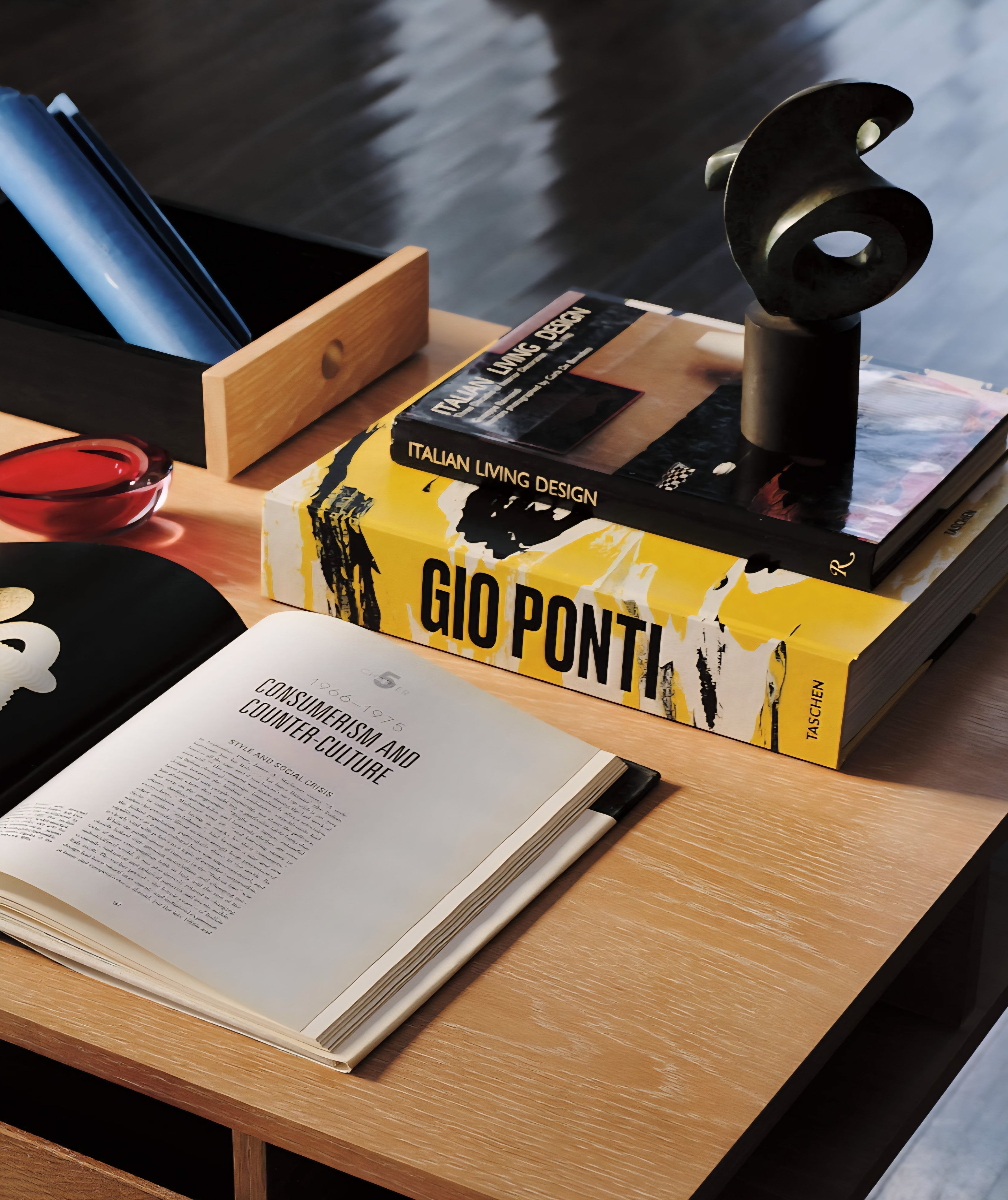 THE ONE × Portofino — Wood Desk (87")