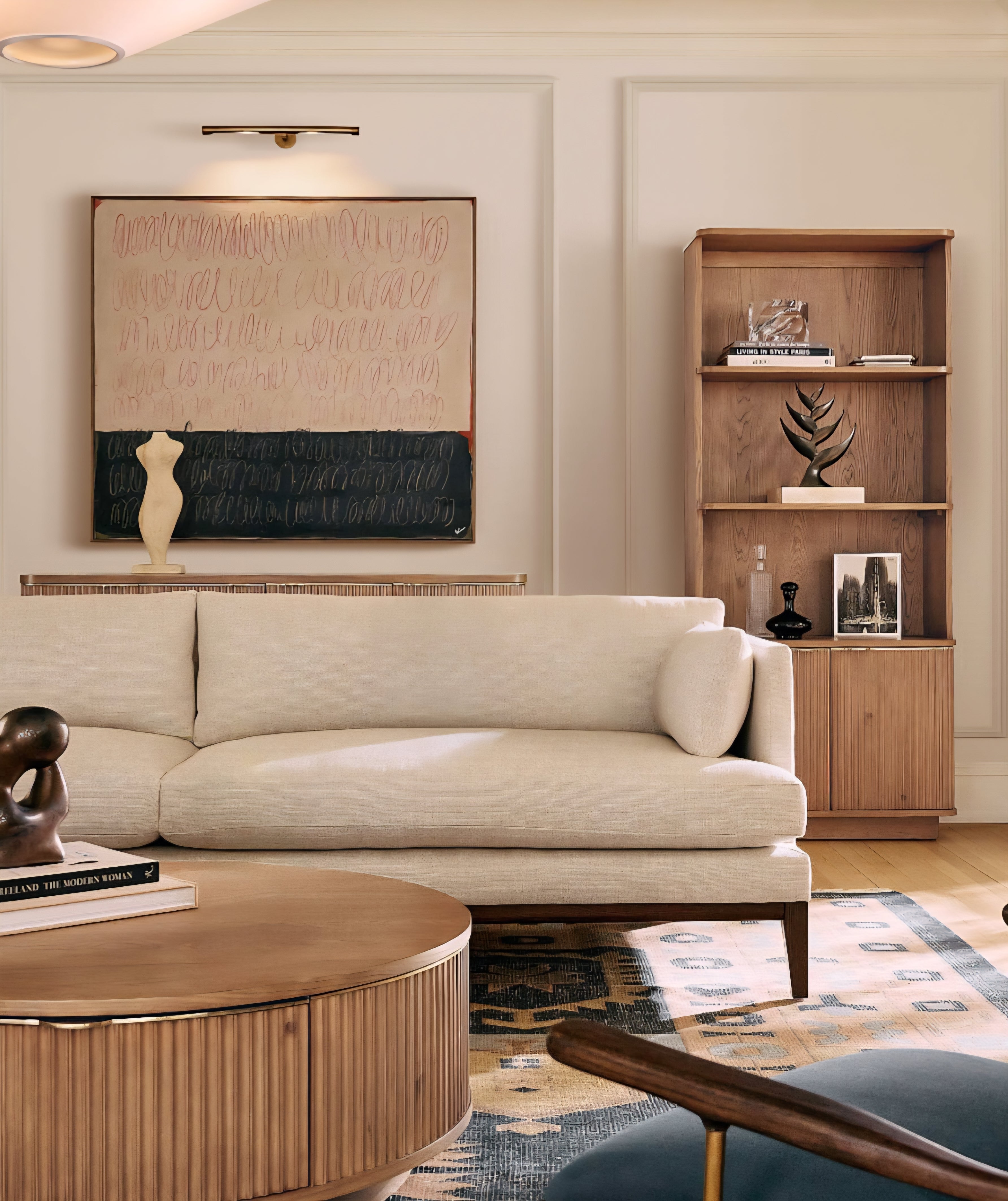 THE ONE × Davison — Fluted Oak Bookcase