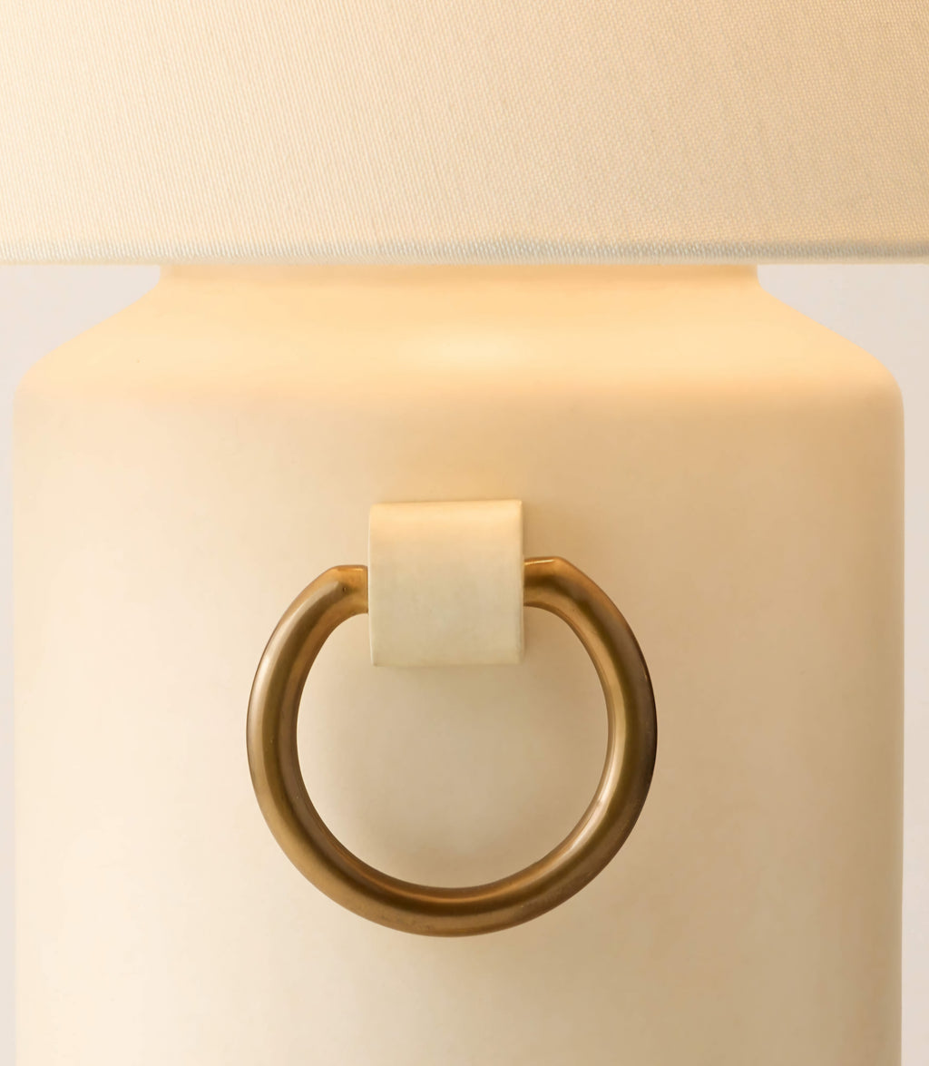THE ONE × Georgie — Vellum Table Lamp With Brass Rings