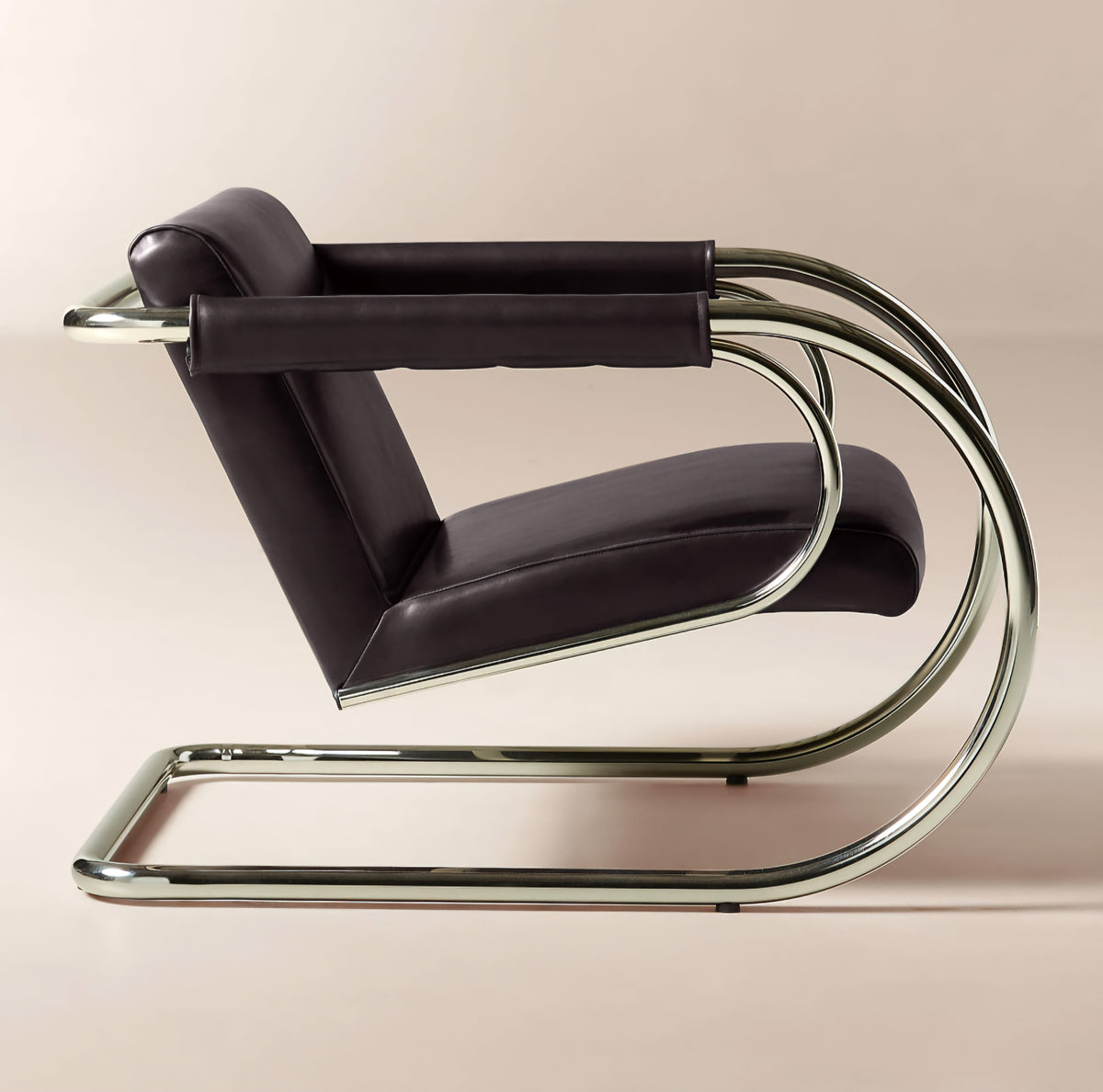 THE ONE × Loop — Chocolate Leather Accent Chair