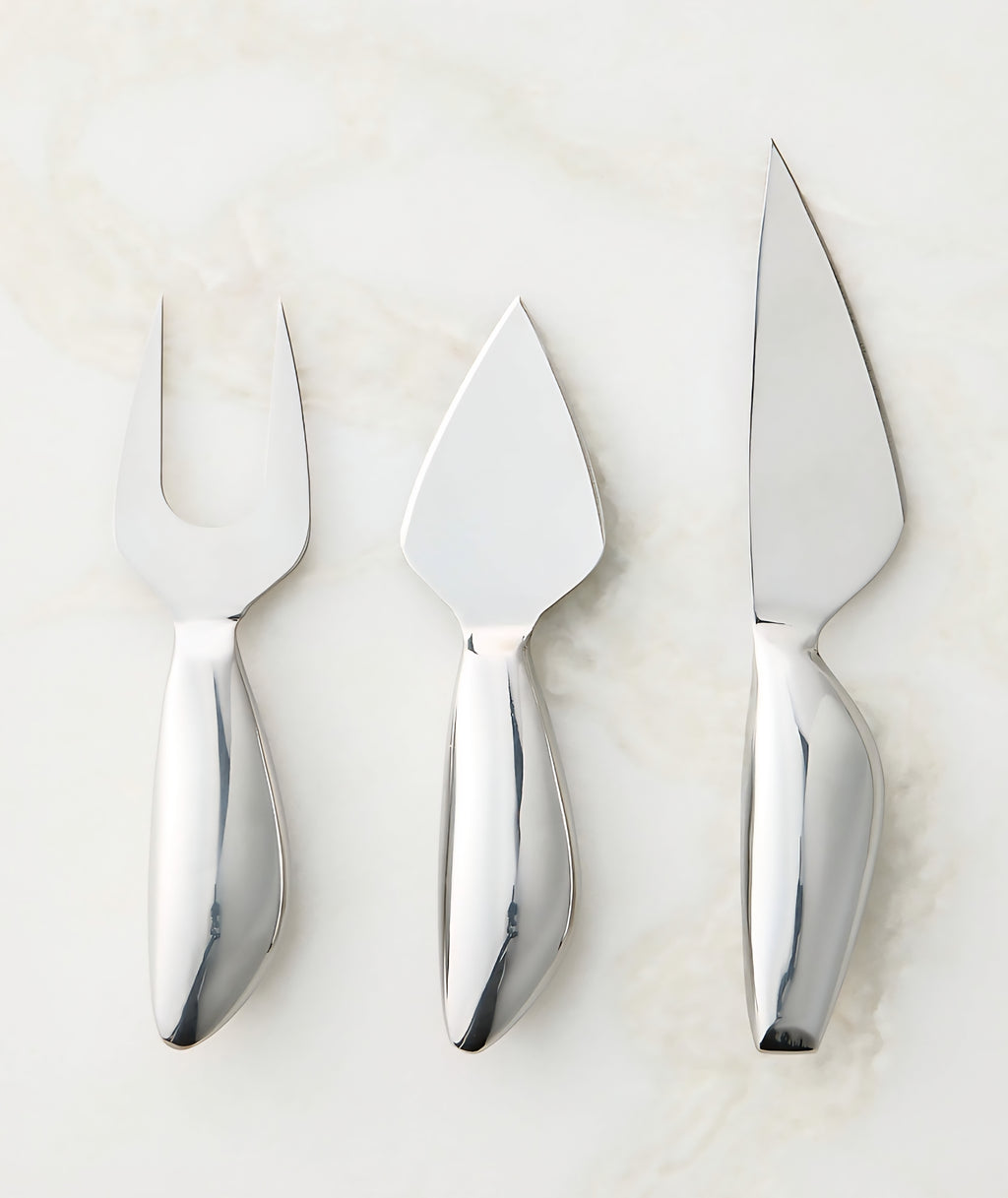 THE ONE × Capra — Stainless Steel Cheese Knives (Set of 3)