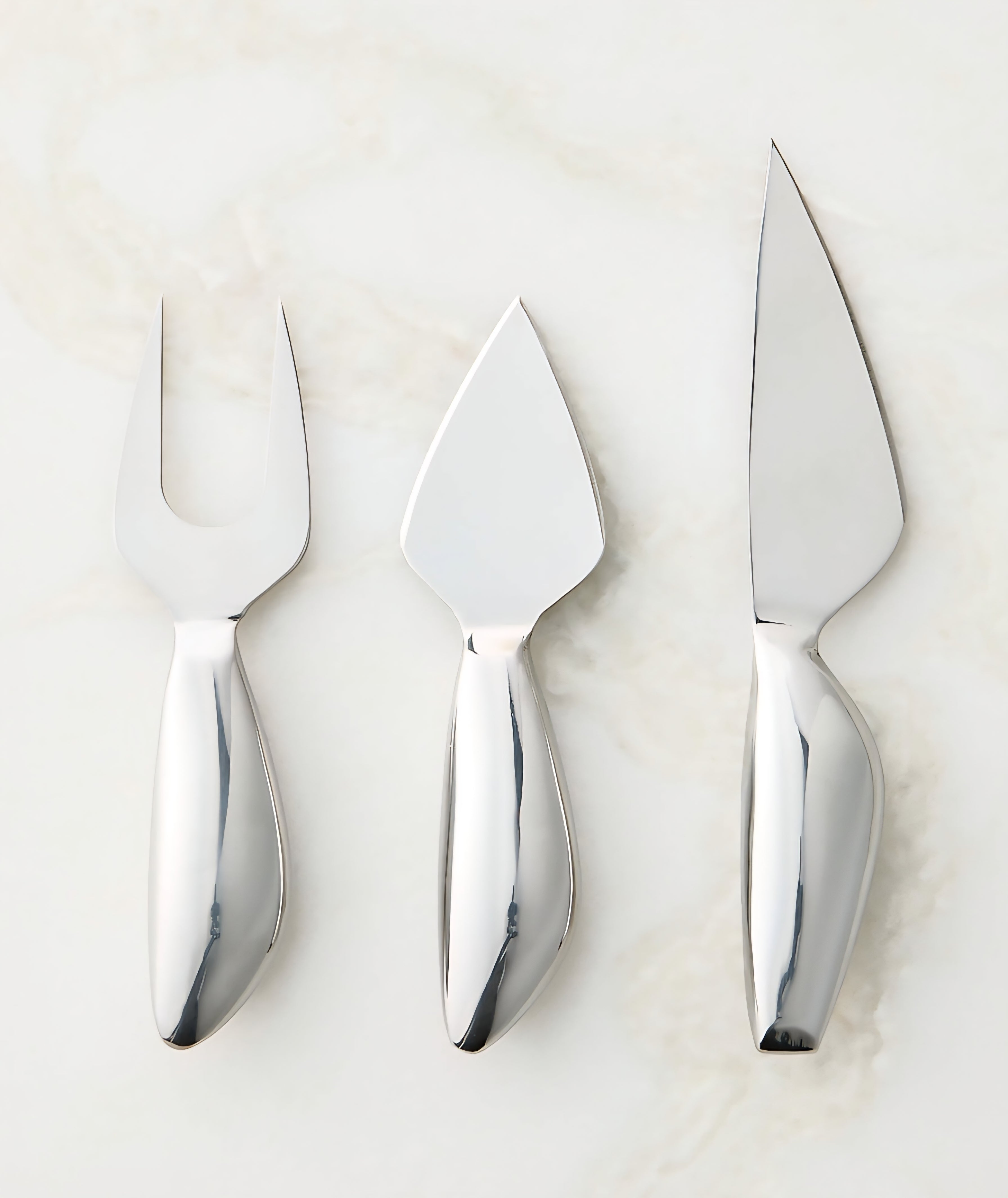 THE ONE × Capra — Stainless Steel Cheese Knives (Set of 3)