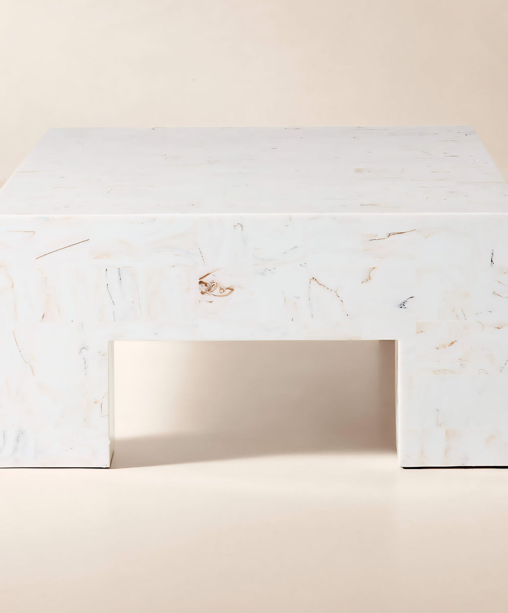 THE ONE × Scatola — Brown Burl Wood Coffee Table