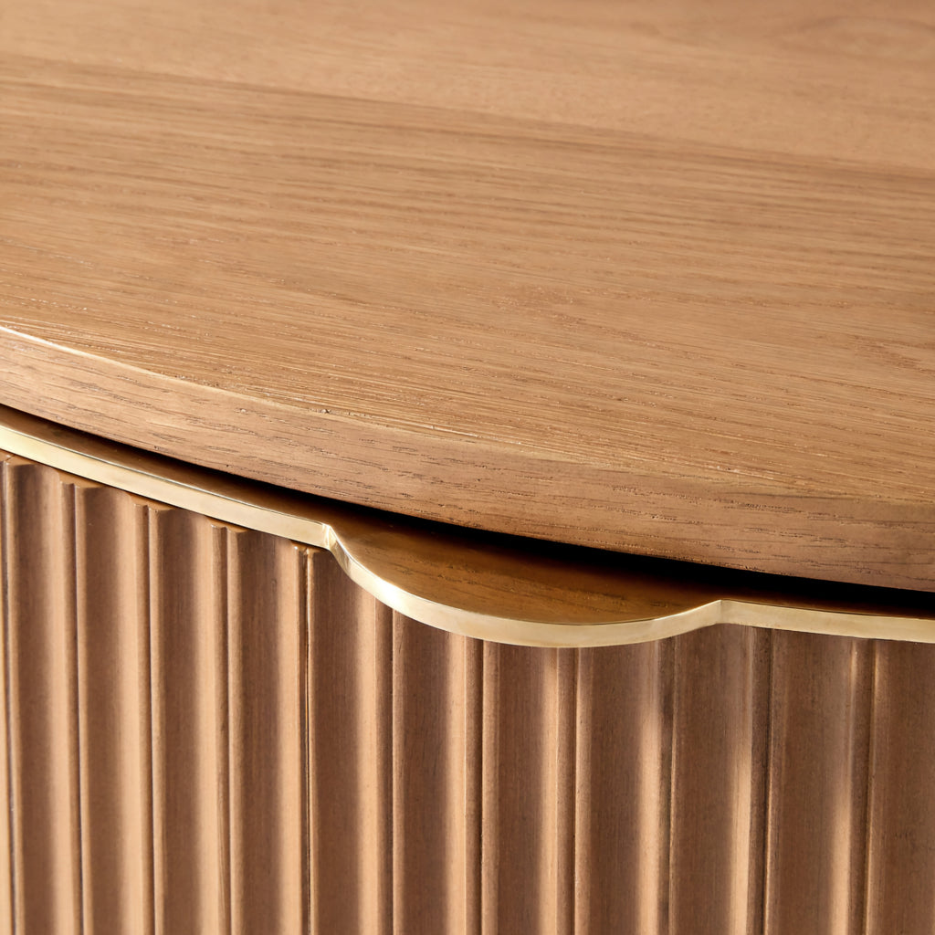 THE ONE × Davison — Fluted Oak Coffee Tables