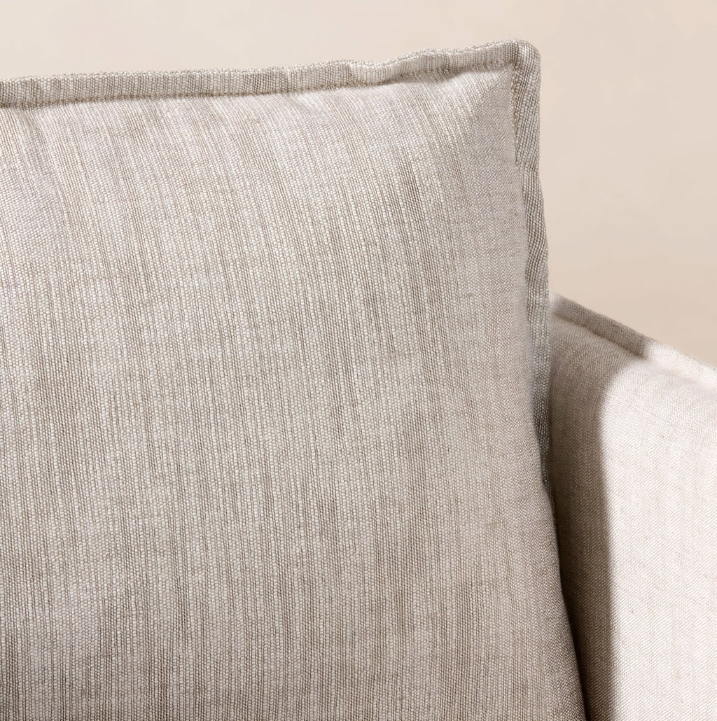 THE ONE × Corroy — Natural Linen Swivel Chair
