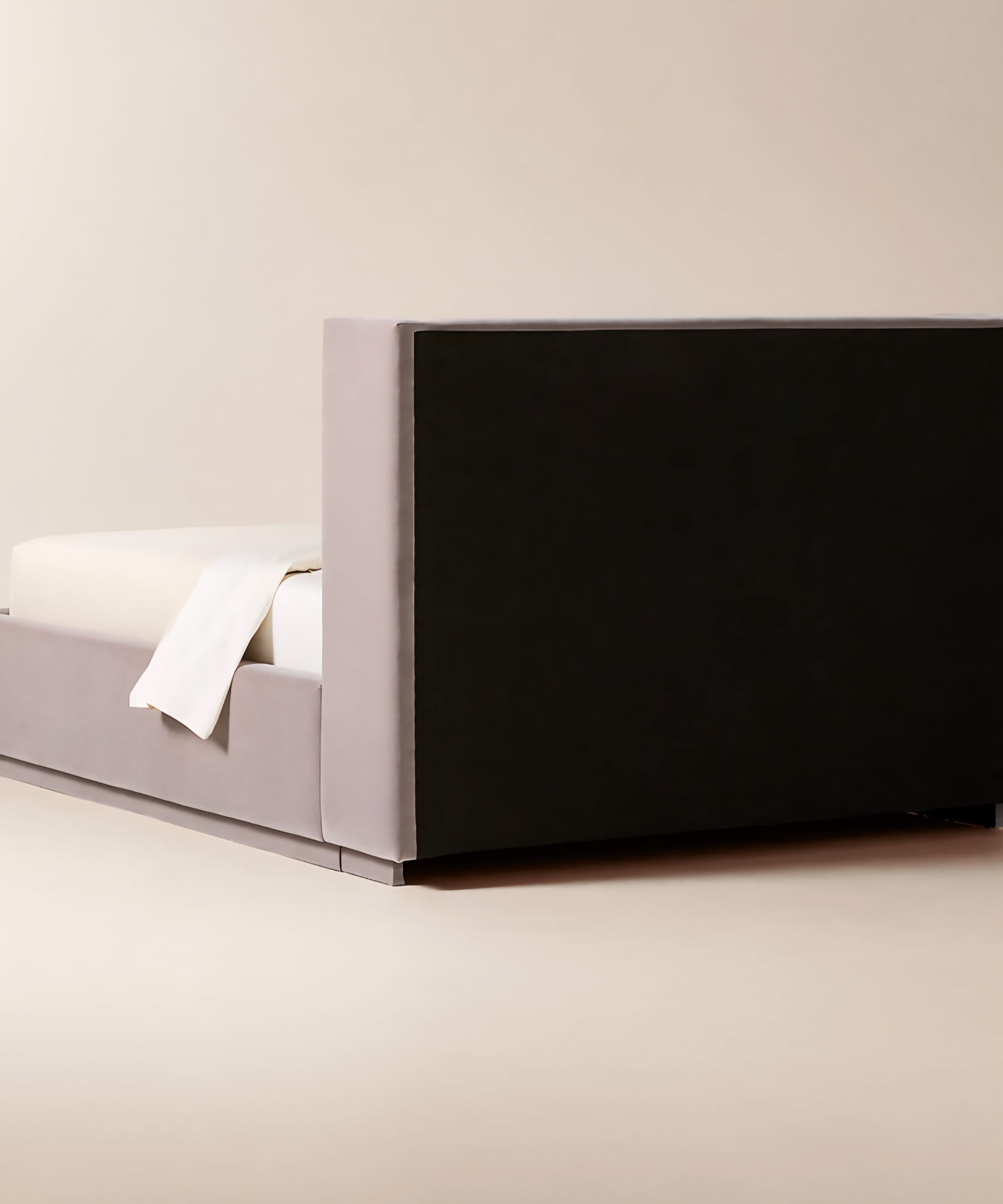 THE ONE × Russell — Velvet Upholstered Queen Storage Bed