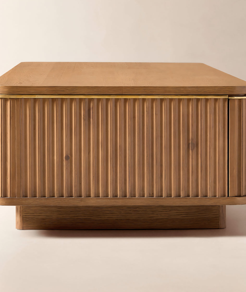 THE ONE × Davison — Fluted Oak Coffee Tables
