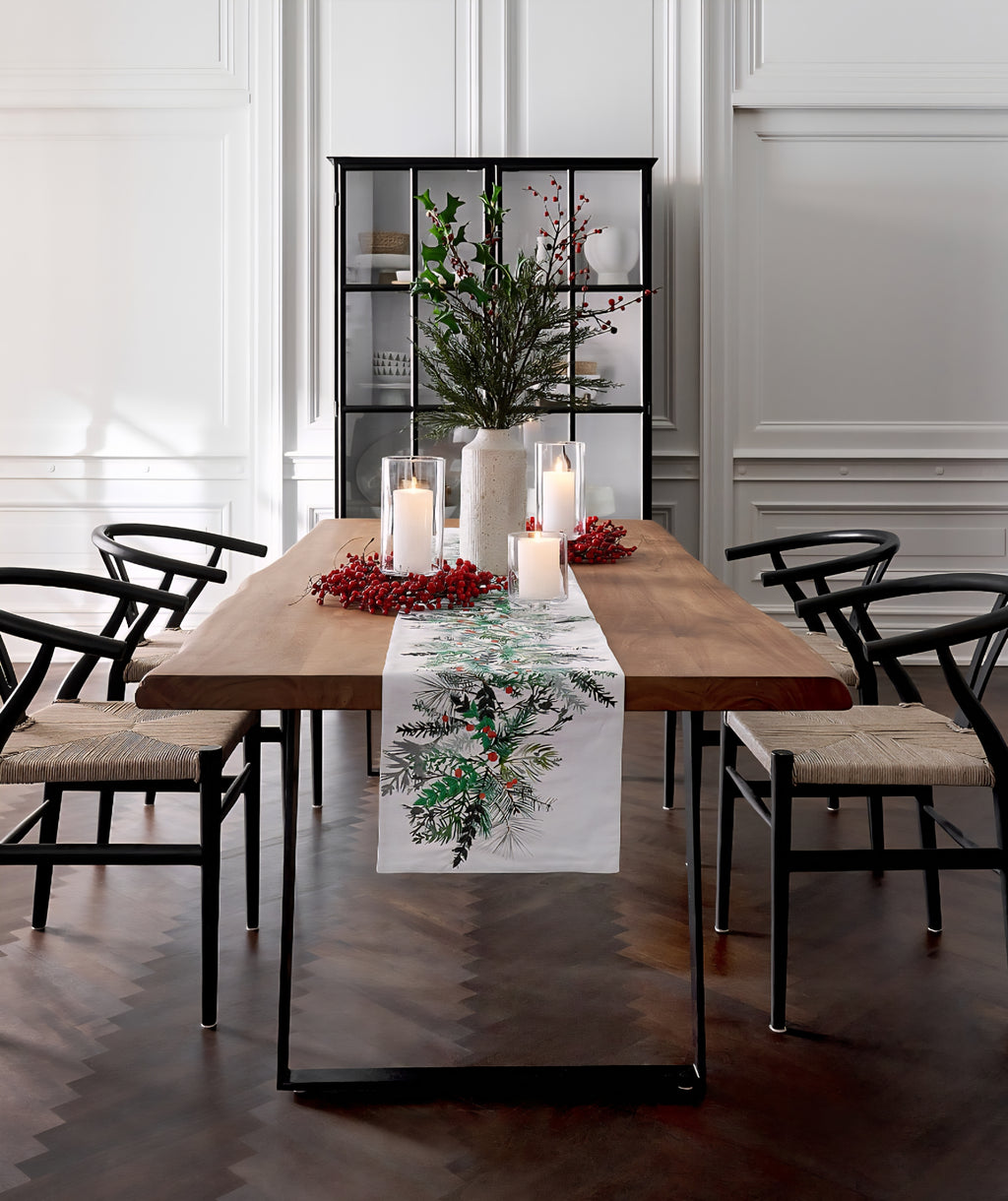 THE ONE × Crescent — Black Wood Wishbone Dining Chair