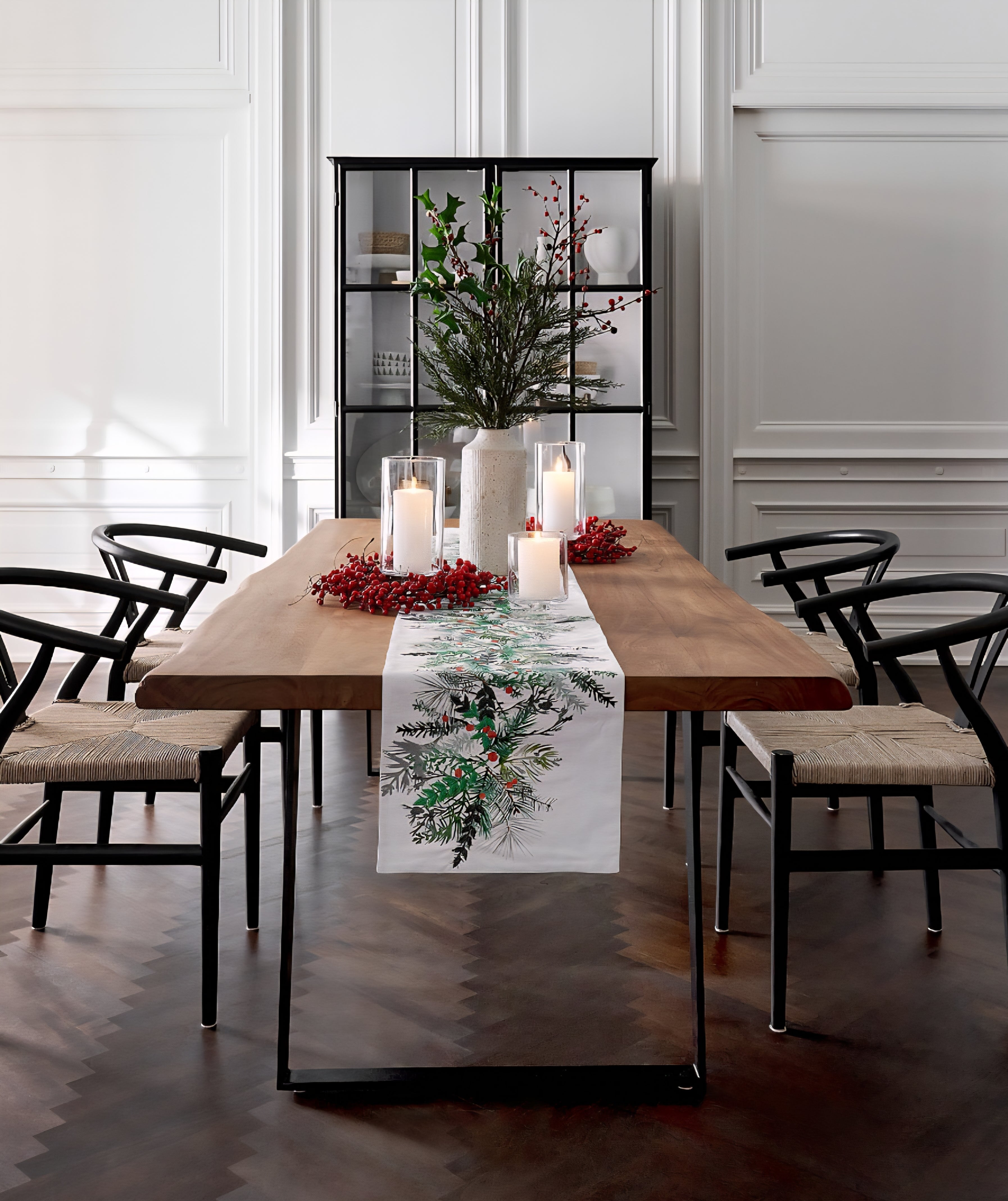THE ONE × Crescent — Black Wood Wishbone Dining Chair