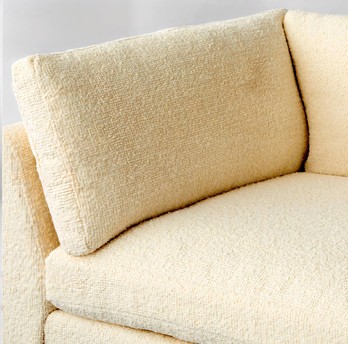 THE ONE × Stormo — Ivory Boucle Sectional Sofa