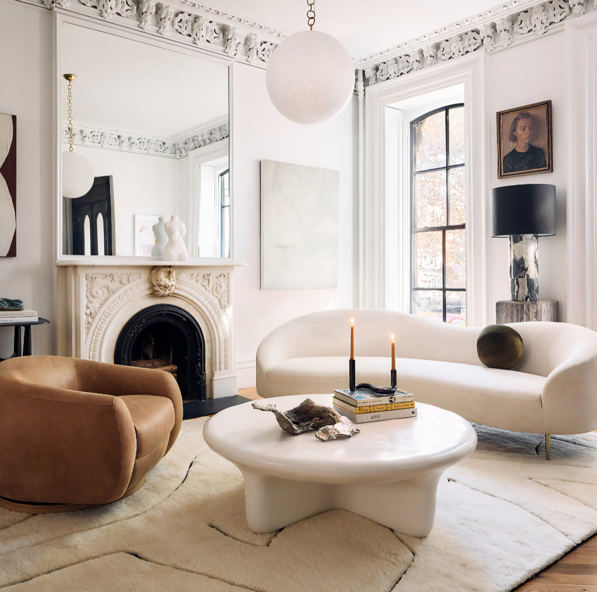 THE ONE × Curvo — White Performance Fabric Sofa by Goop