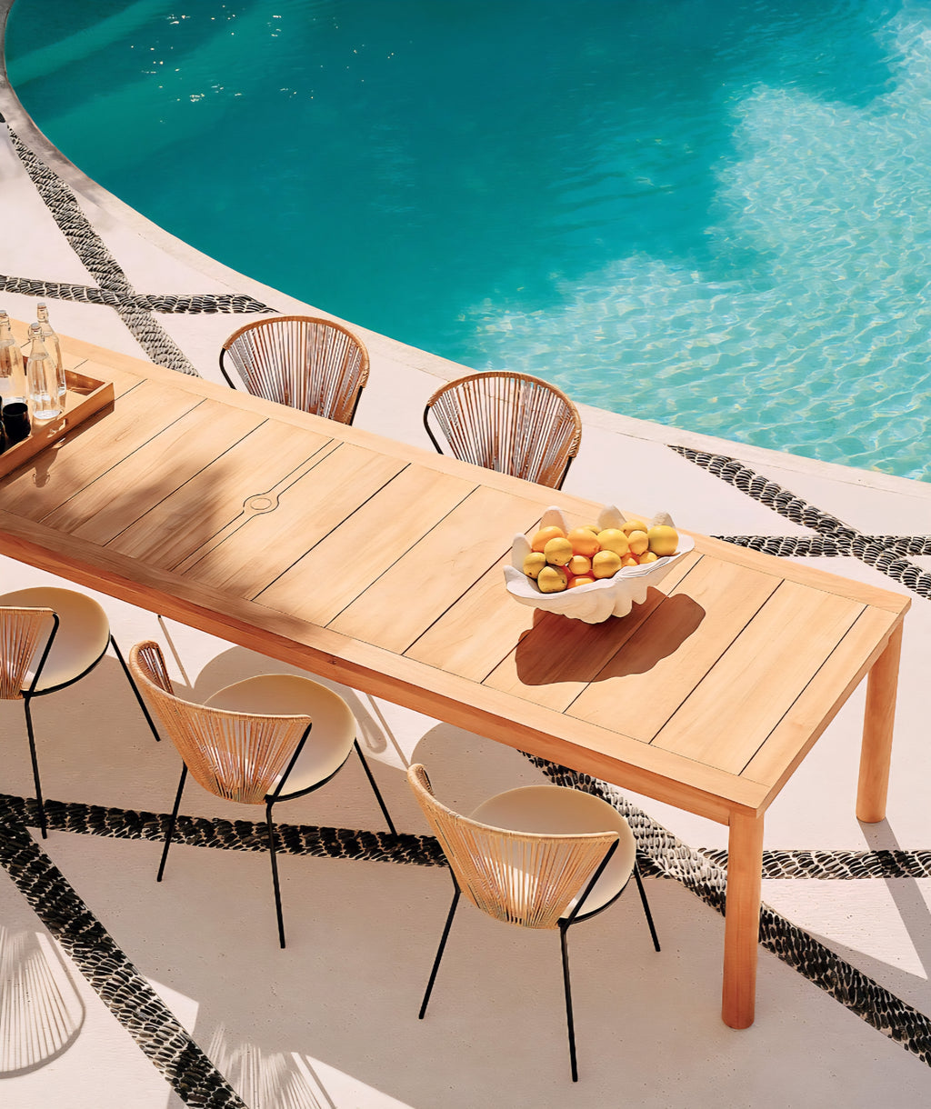 THE ONE × Pinet — Teak Outdoor Dining Table