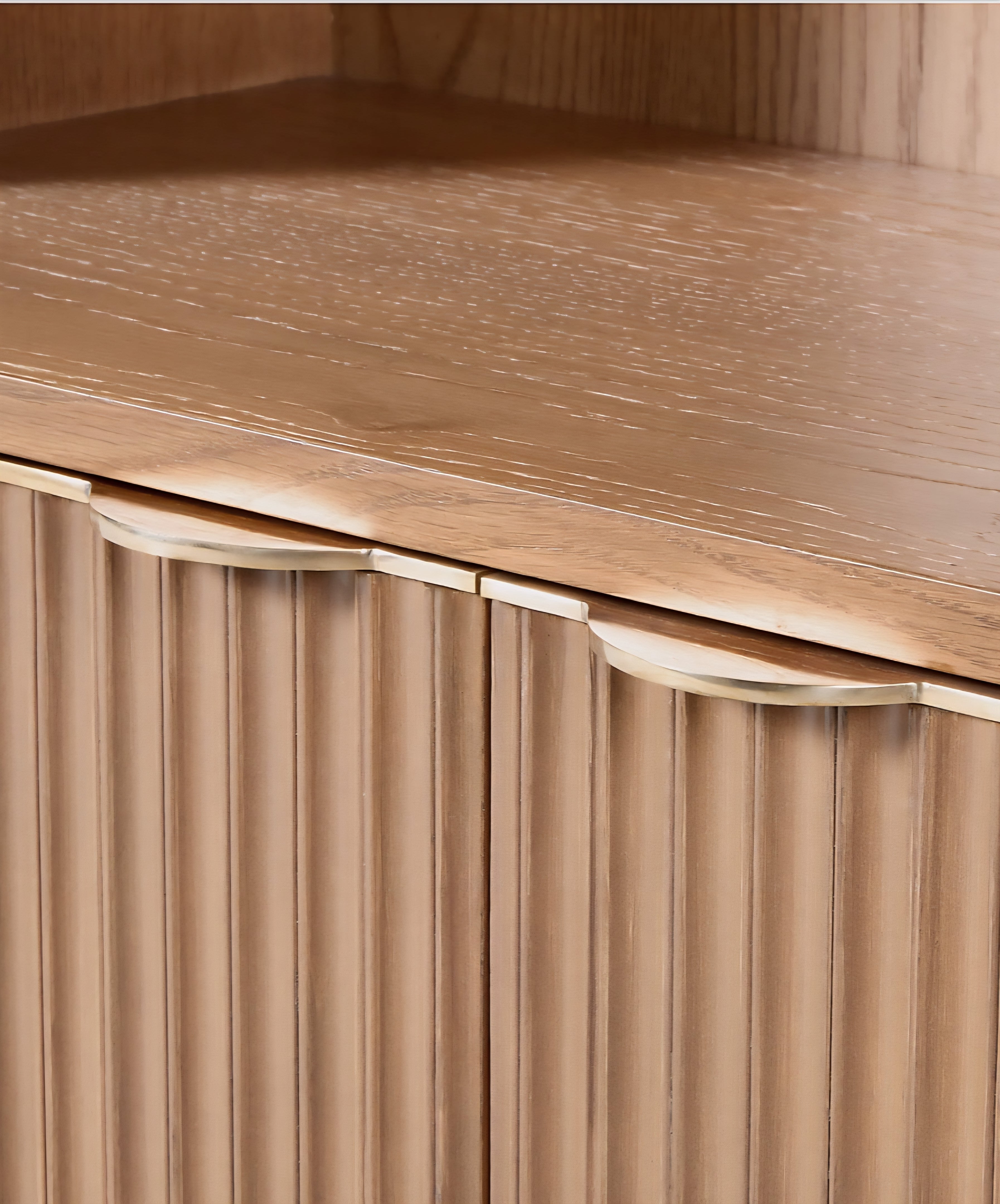 THE ONE × Davison — Fluted Oak Bookcase