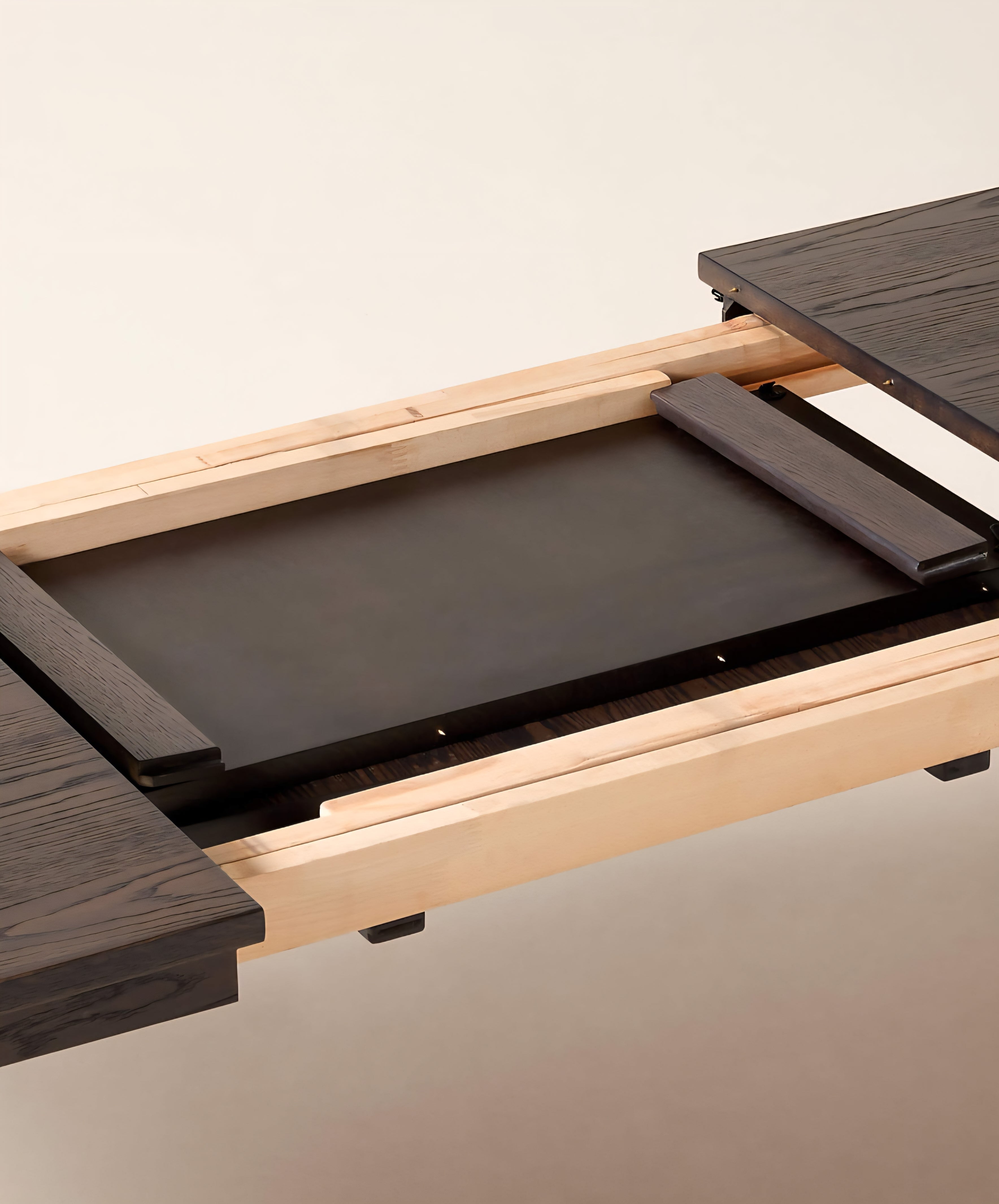 THE ONE × Otis — Rectangular Dark Oak Extendable Dining Table