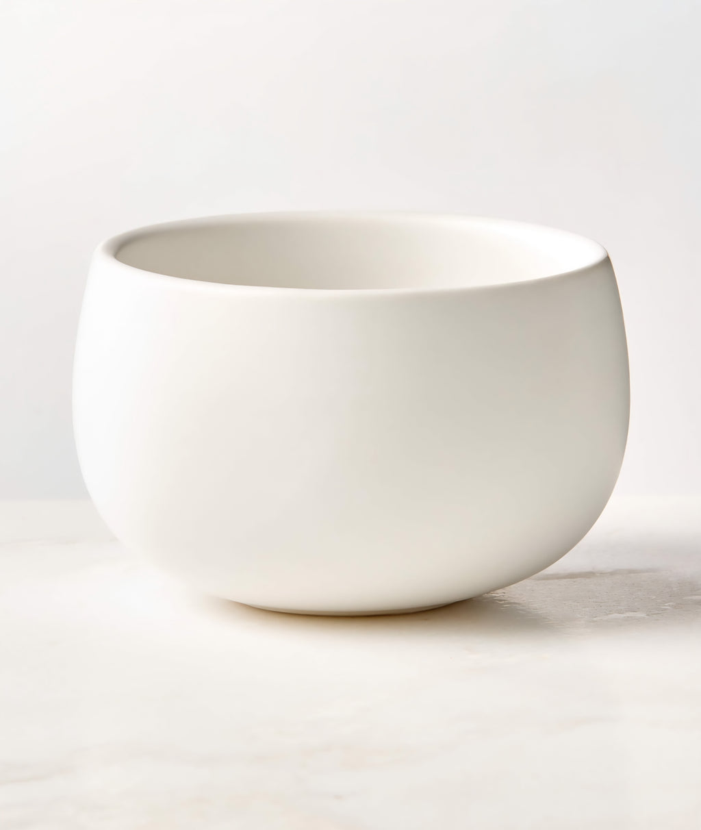 THE ONE × Mori — Matte White Dip Bowl