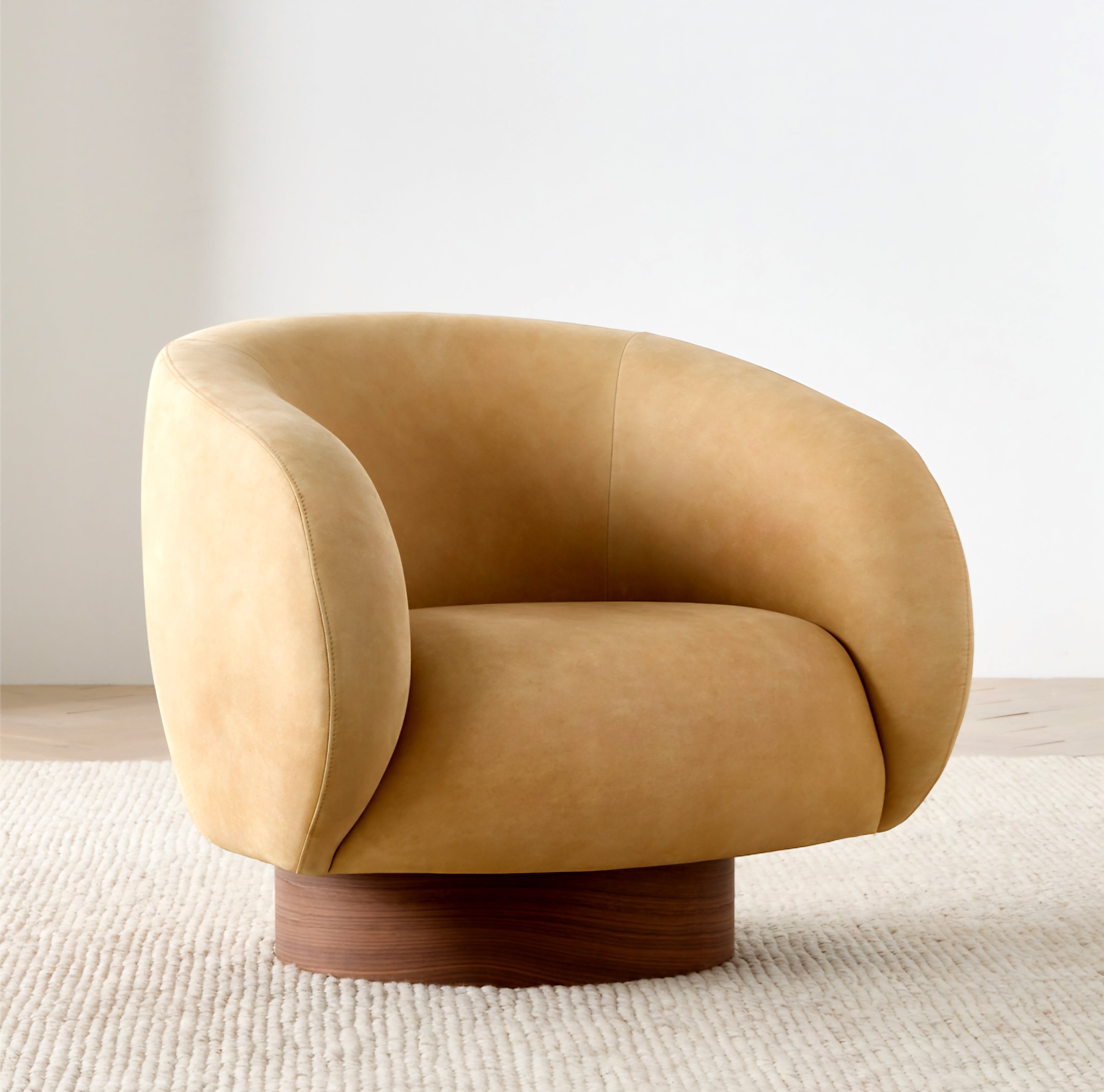 THE ONE × Kessler — Leather Swivel Accent Chair