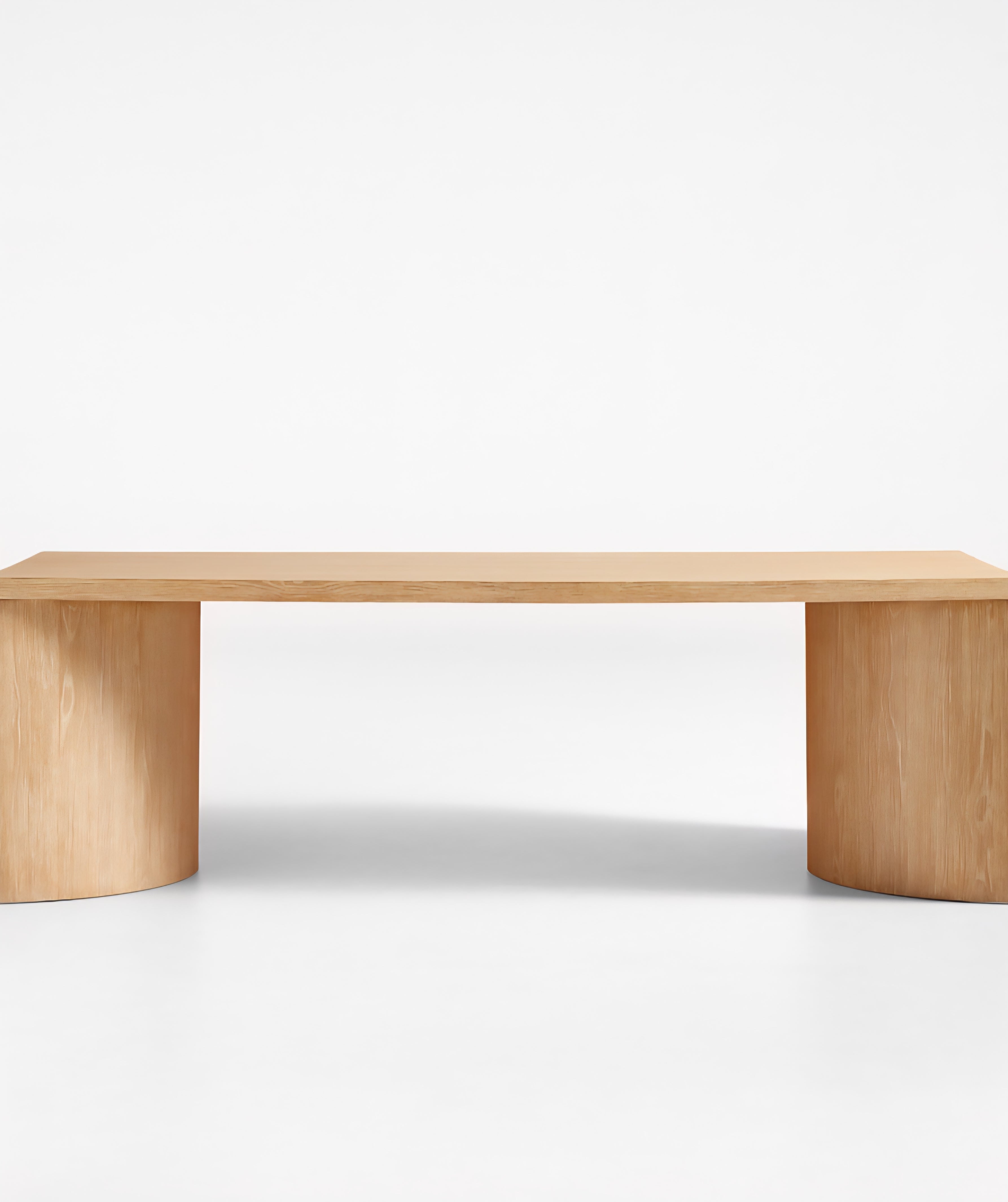 THE ONE × Virage — 96" Curved Oak Dining Table