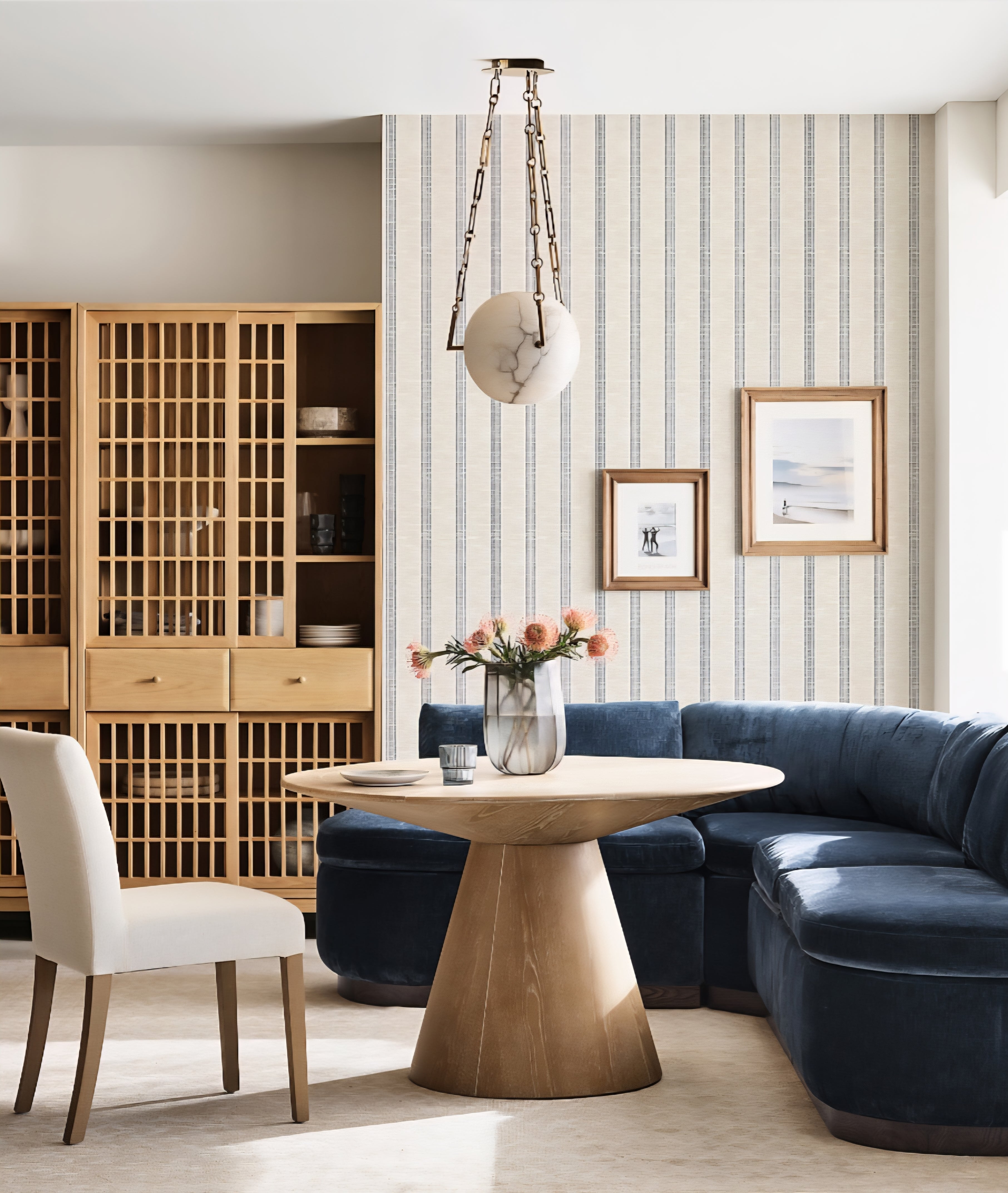 THE ONE × Pedestal — Wood Dining Table