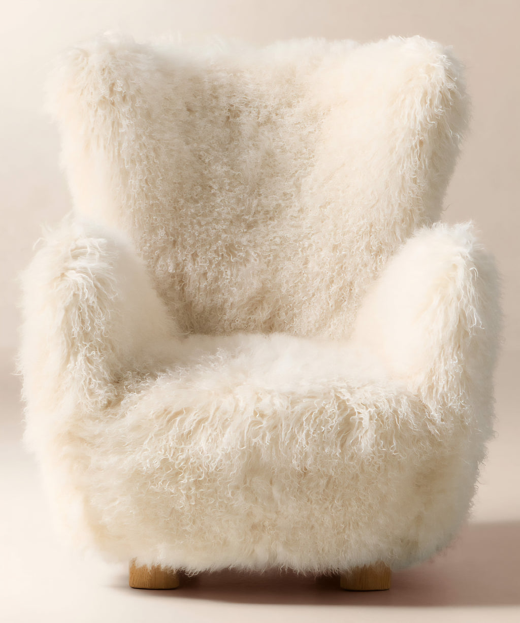 THE ONE × Mongolian Sheepskin Accent Chair