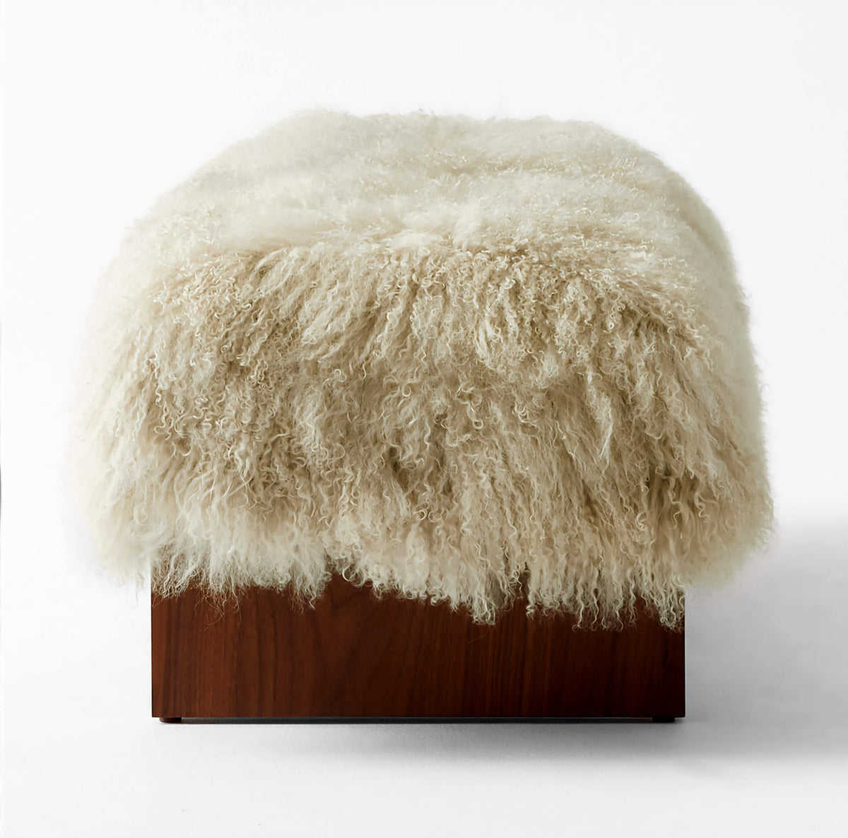 THE ONE × Socca — Sheepskin Upholstered Bench