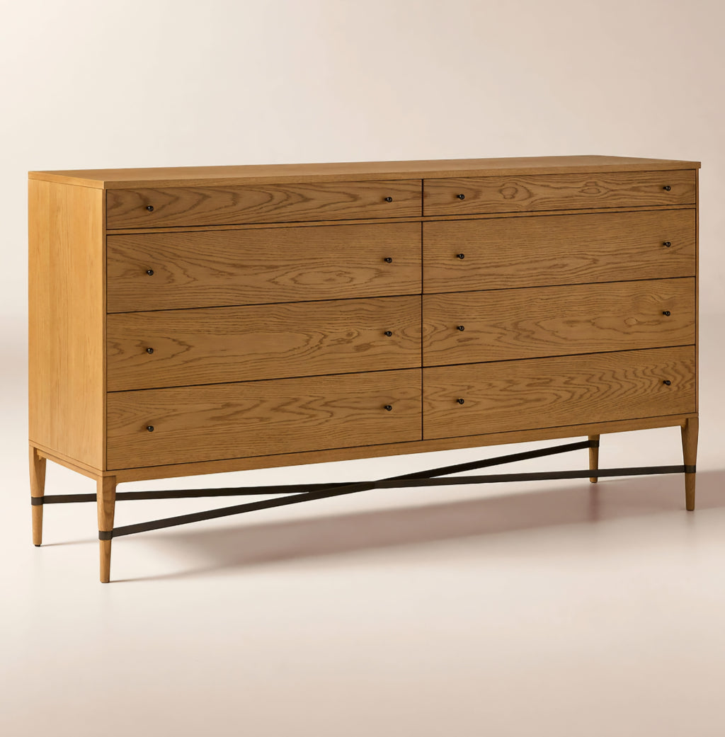 THE ONE × Connoisseur — Light Oak 8-Drawer Dresser