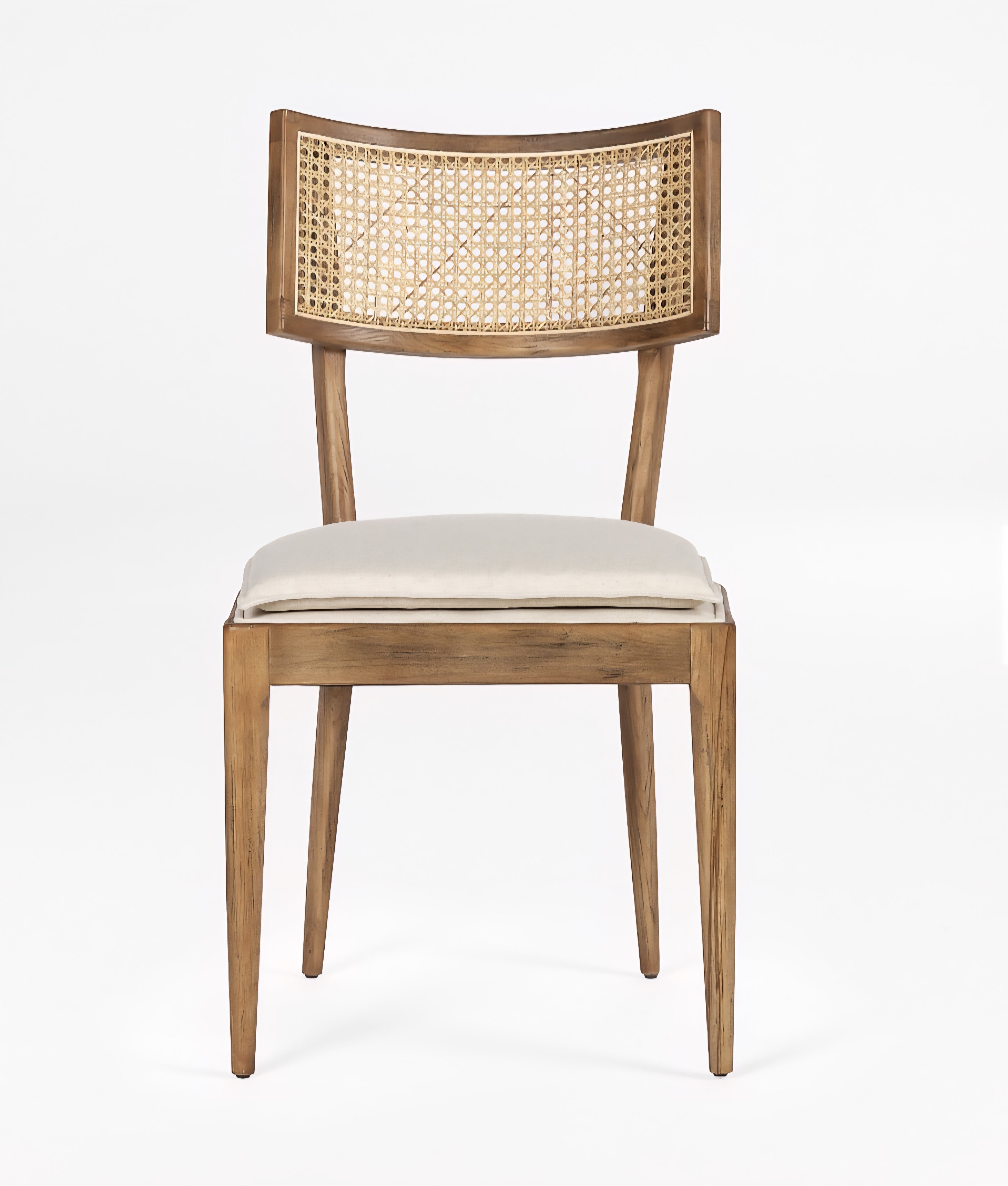 THE ONE × Libby — Light Brown Wood + Natural Cane Dining Chair