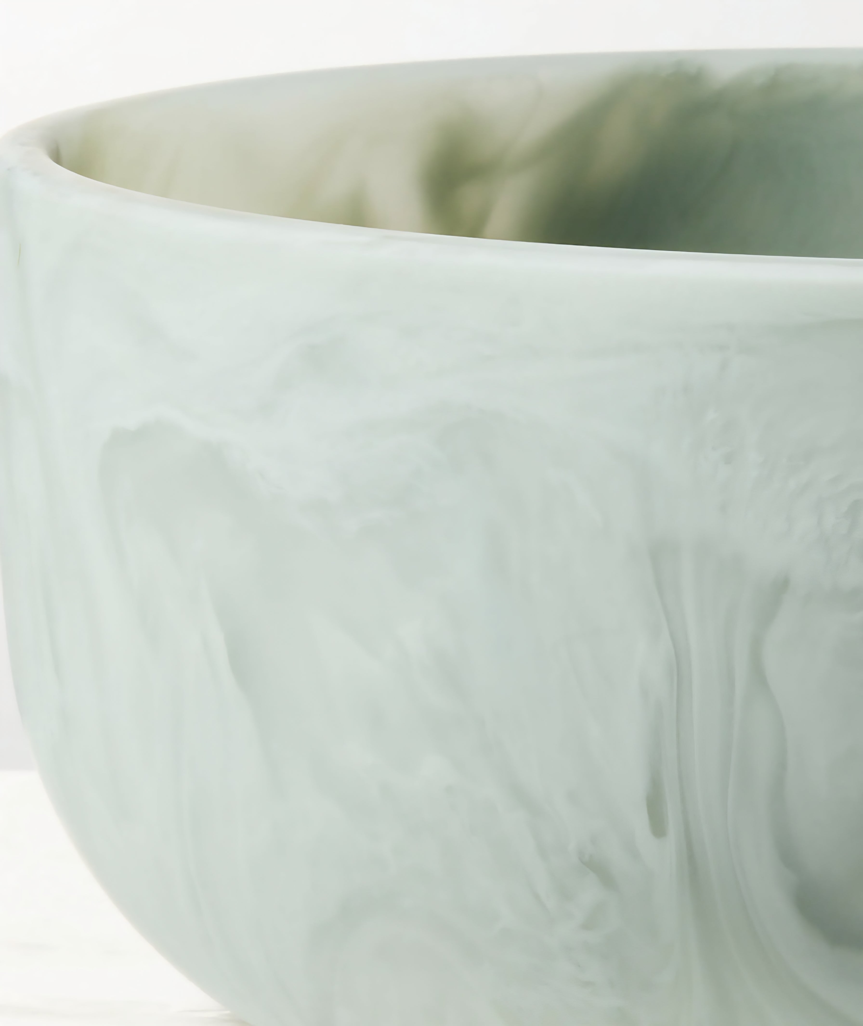 THE ONE × Radley — Light Teal Swirl Resin Serving Bowl