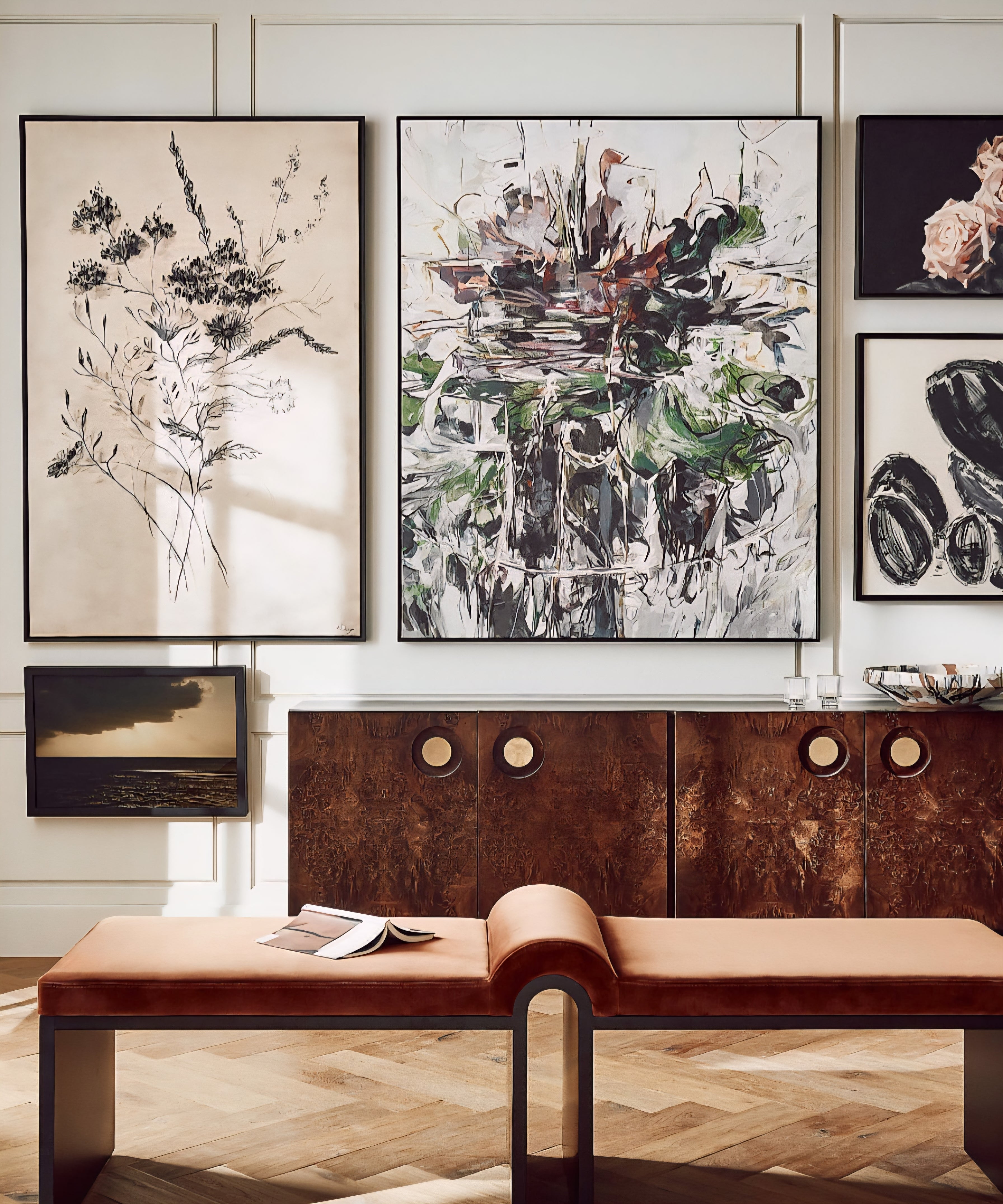 THE ONE × Carbon — Burl Wood Media Console (82")