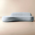 THE ONE × Claudelle — Light Blue Velvet Curved Sofa