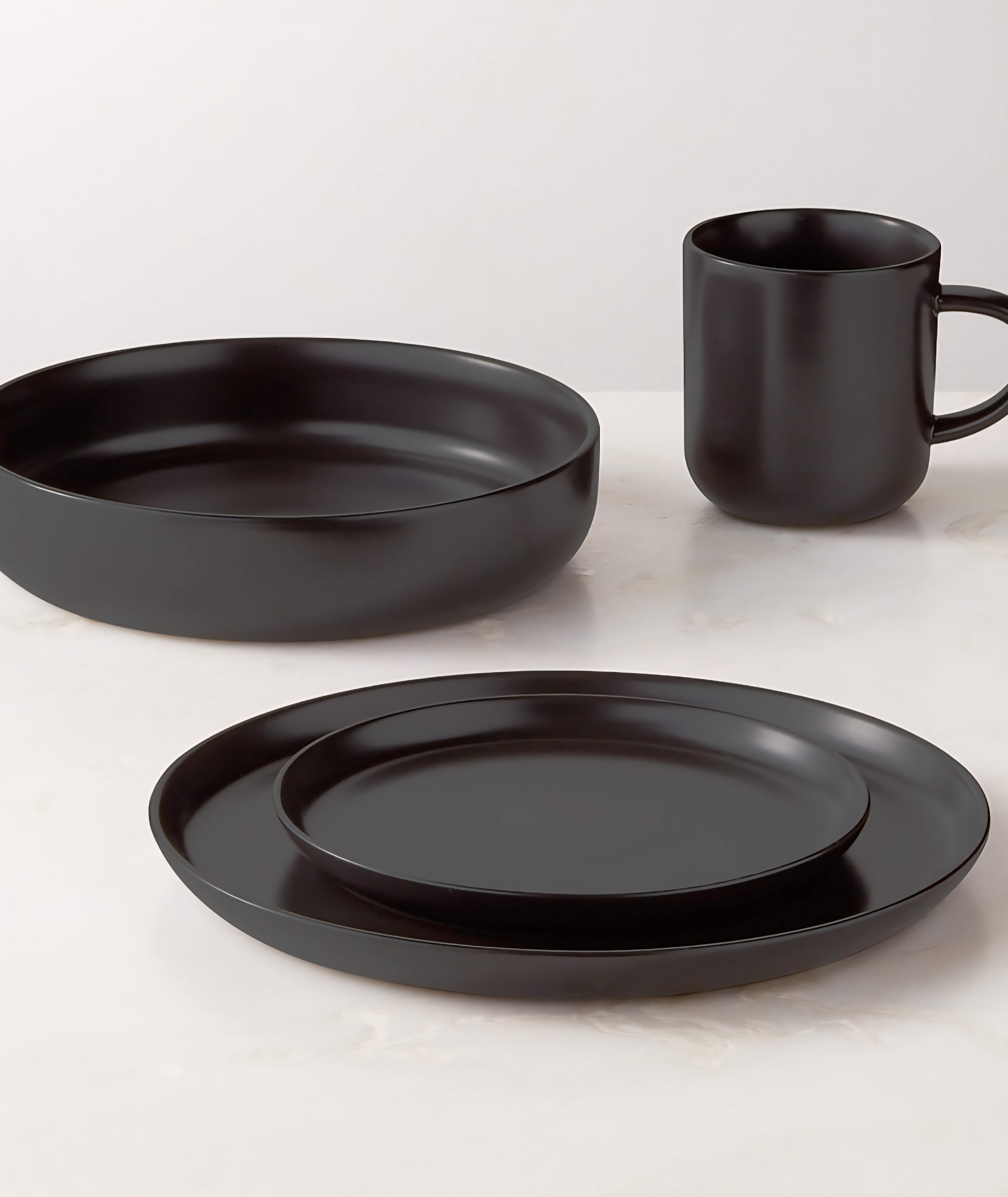 THE ONE × Mori — 4-Piece Matte Dinnerware Set